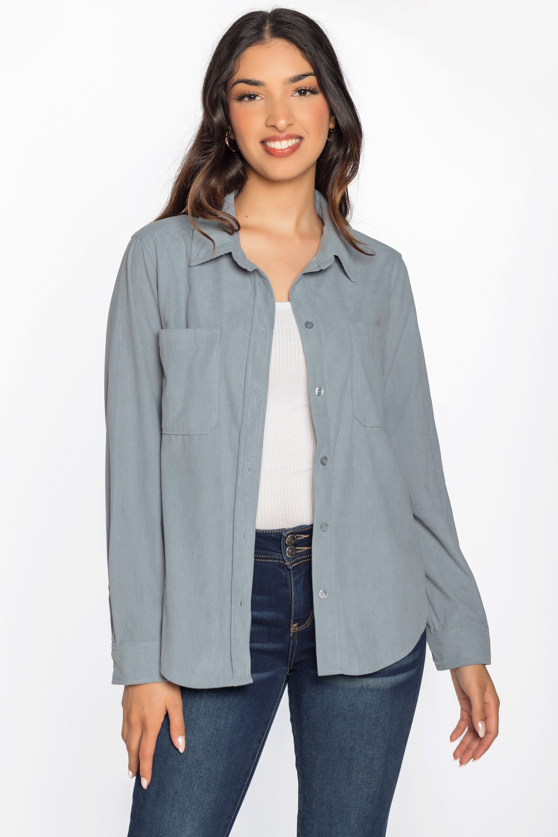 Chemise velours côtelé