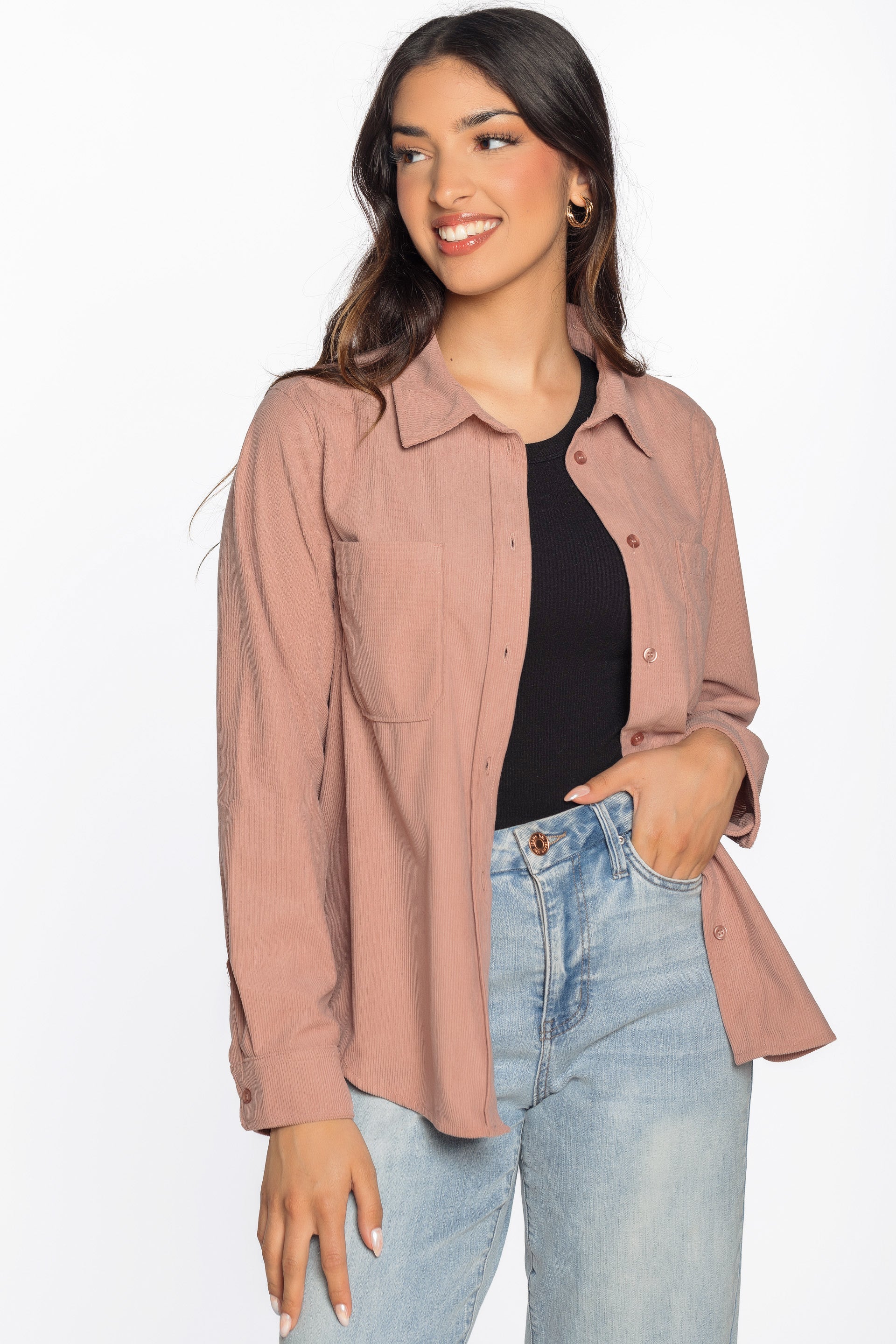 Chemise velours côtelé