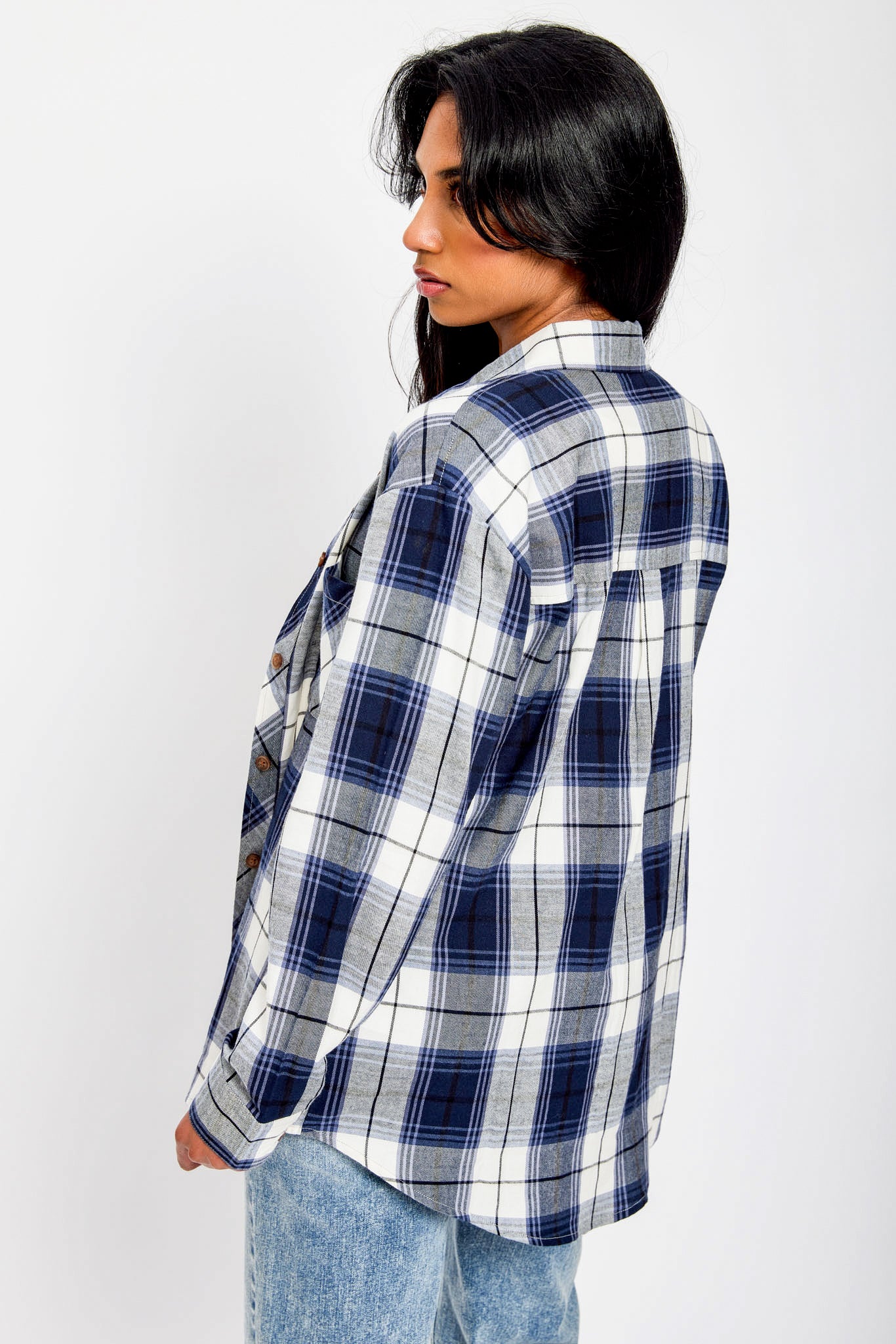 Chemise à carreaux en flanelle Alexandra