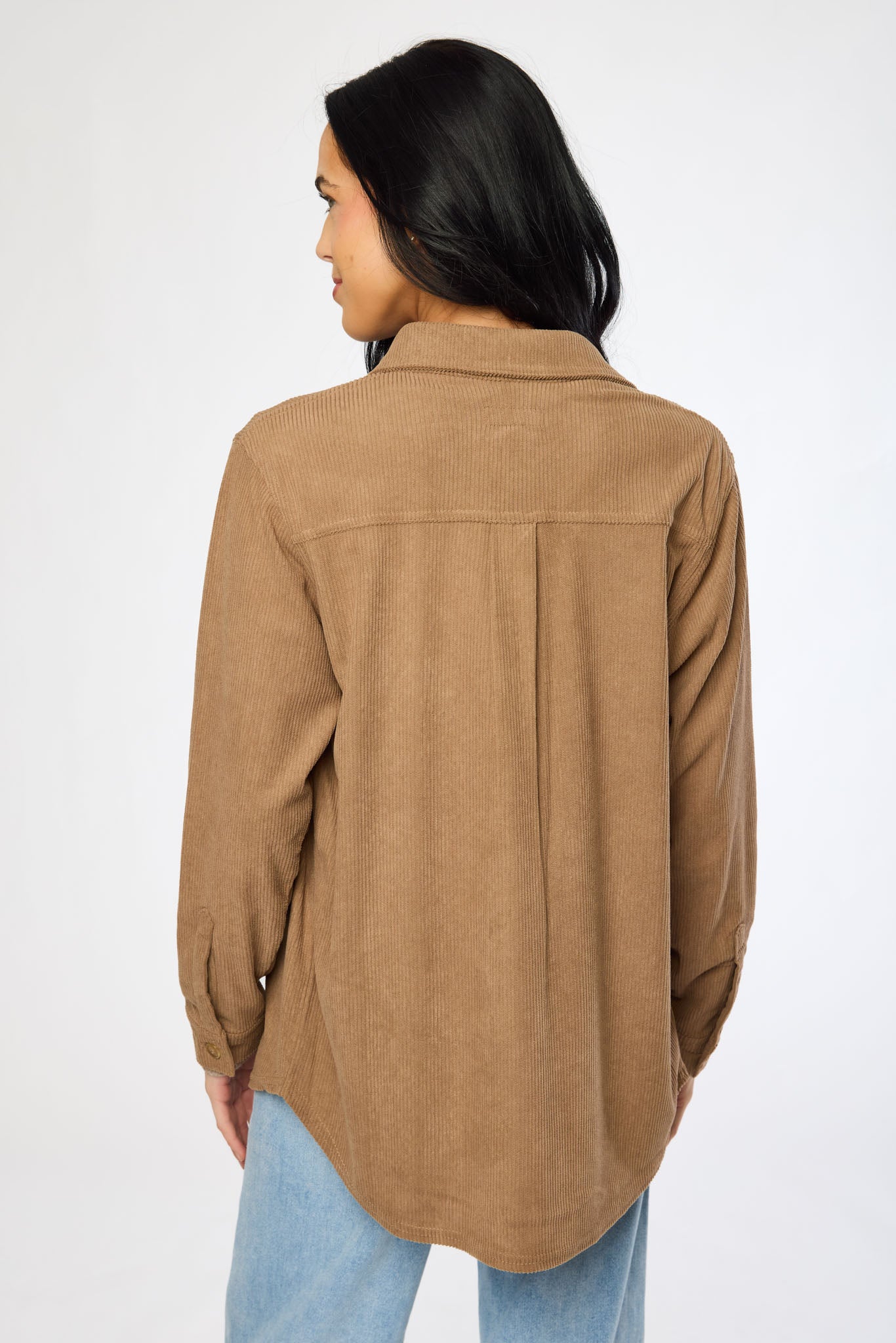 Velvet Corduroy Patch Pocket Shirt
