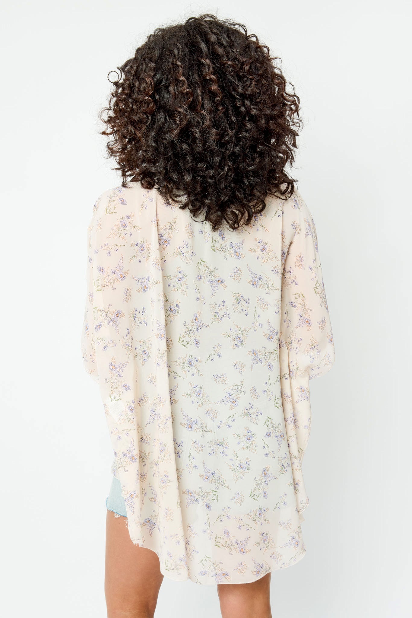 Small Floral Chiffon Kimono