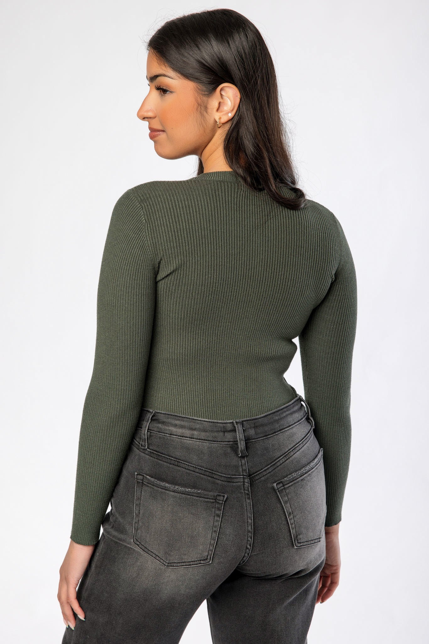 Ribbed Crewneck Long Sleeve