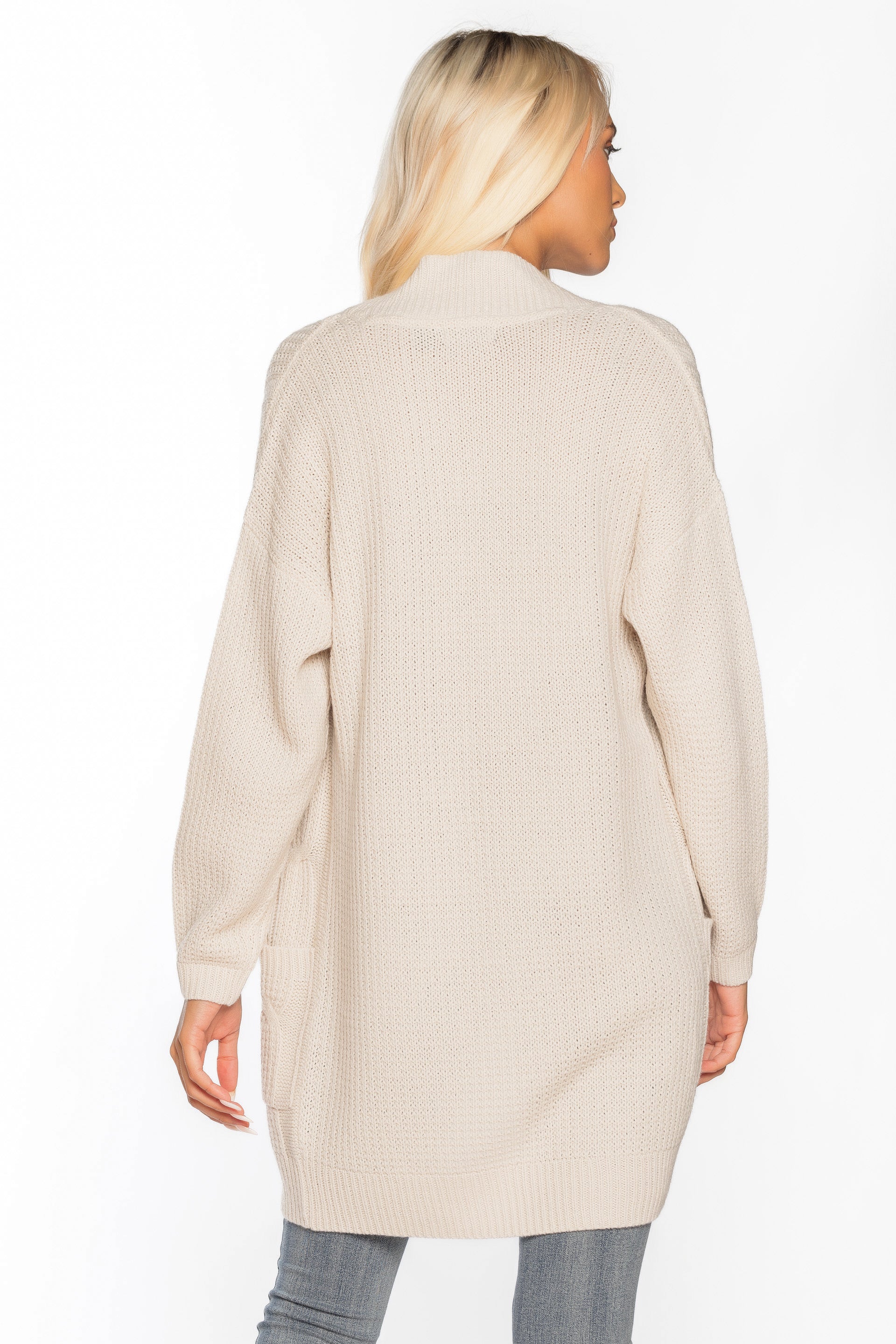 Long Sleeve Cable Cardigan
