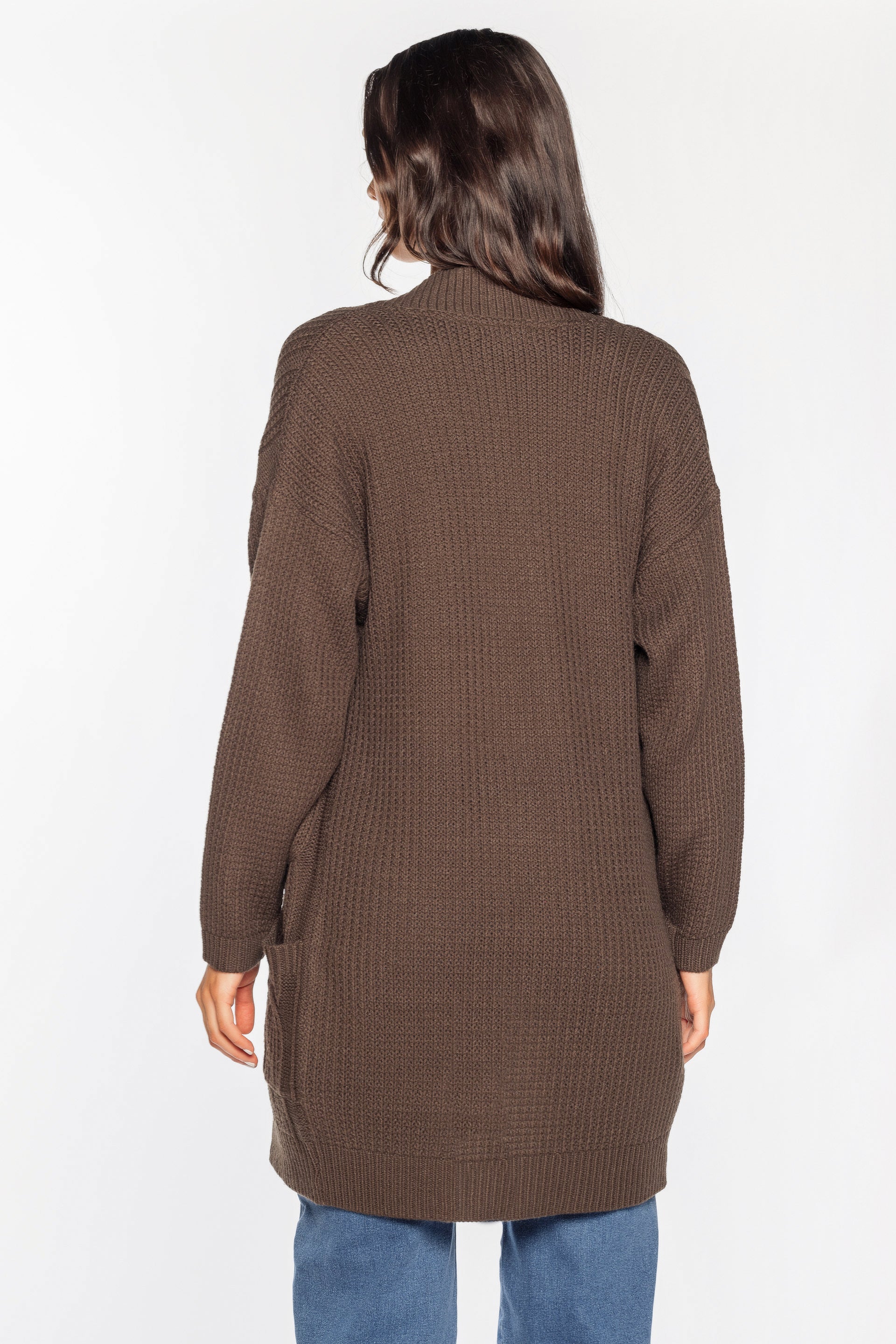Long Sleeve Cable Cardigan