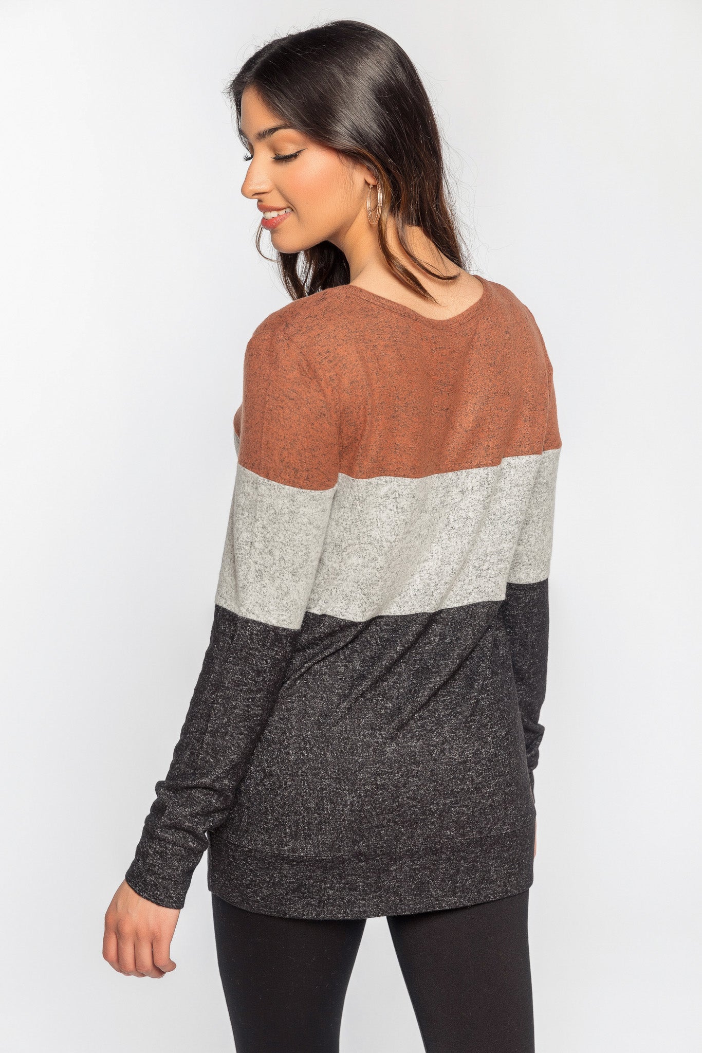 SuperSoft Colour-Blocked Crewneck