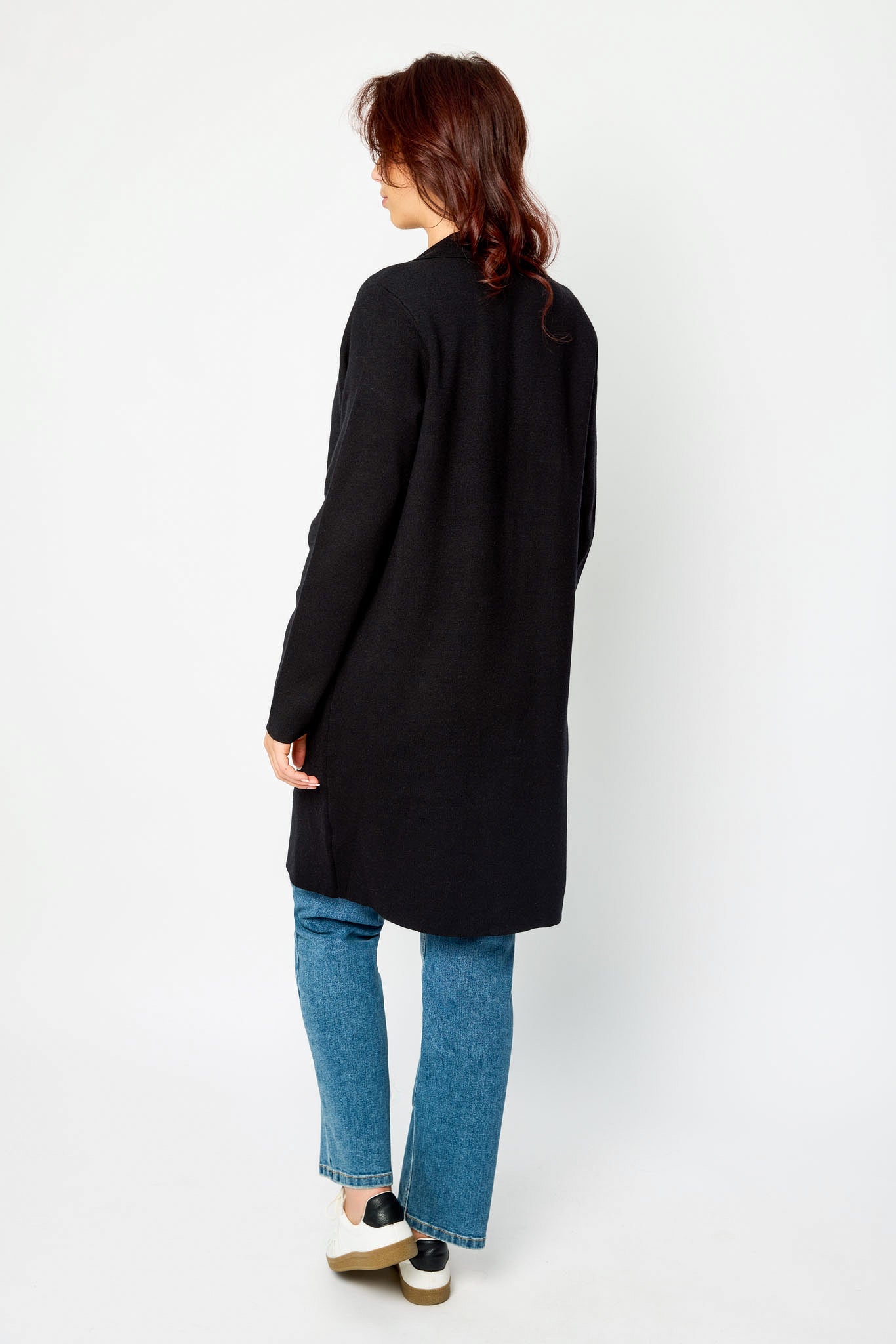 Veston long en tricot de luxe