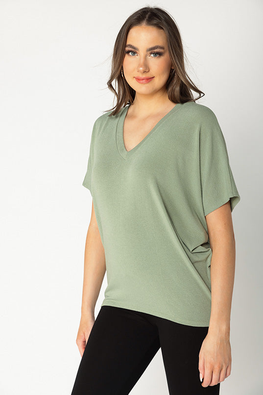 Short Sleeve Dolman Top
