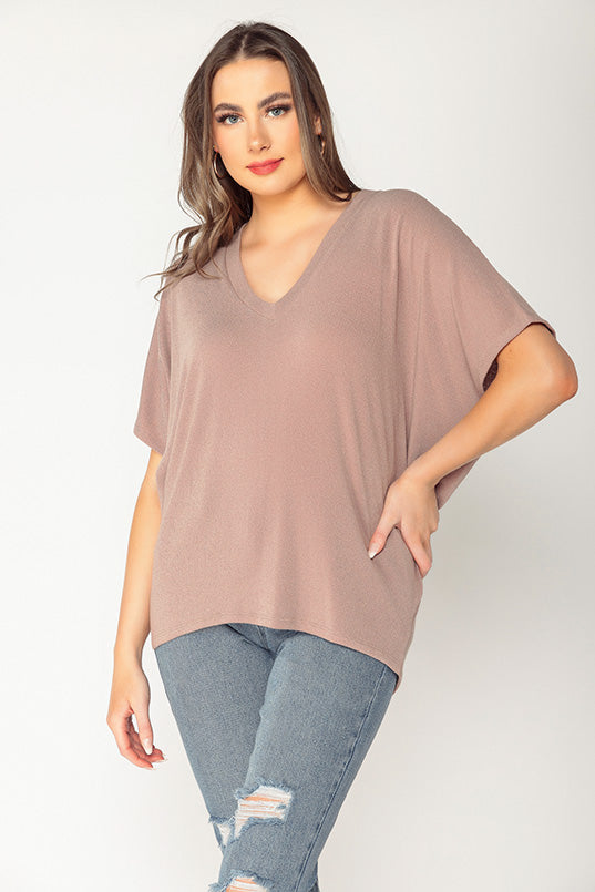 Short Sleeve Dolman Top