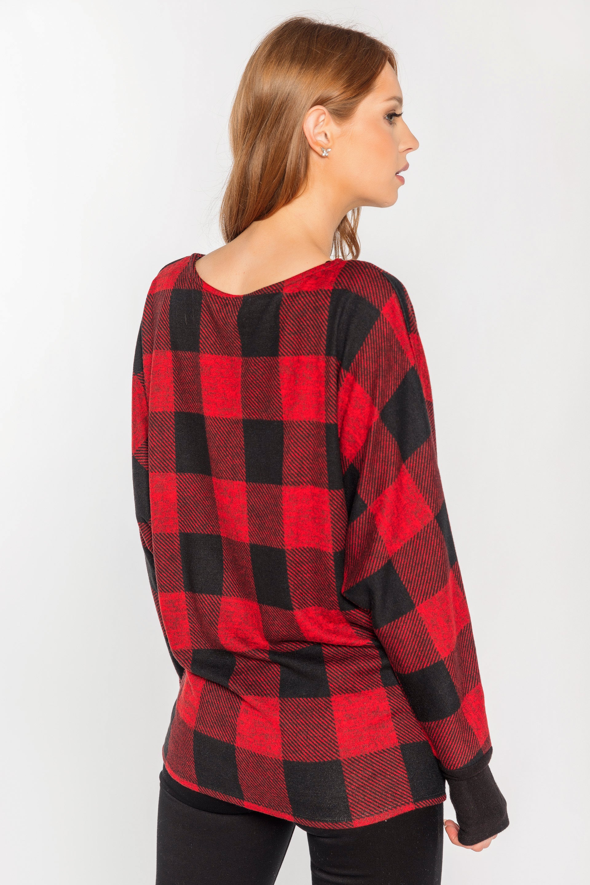 Buffalo Plaid Supersoft Dolman