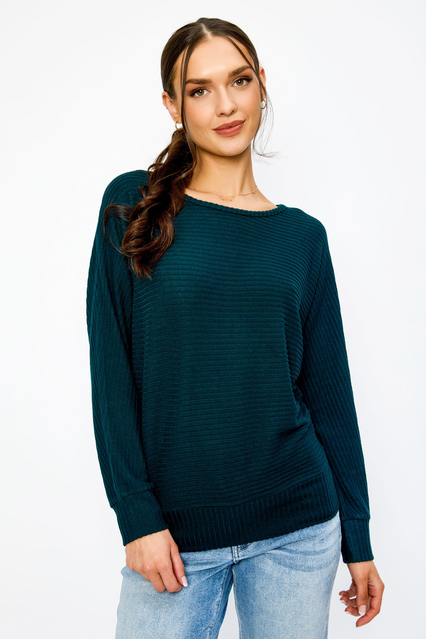 Dolman Sleeve Hacci Sweater