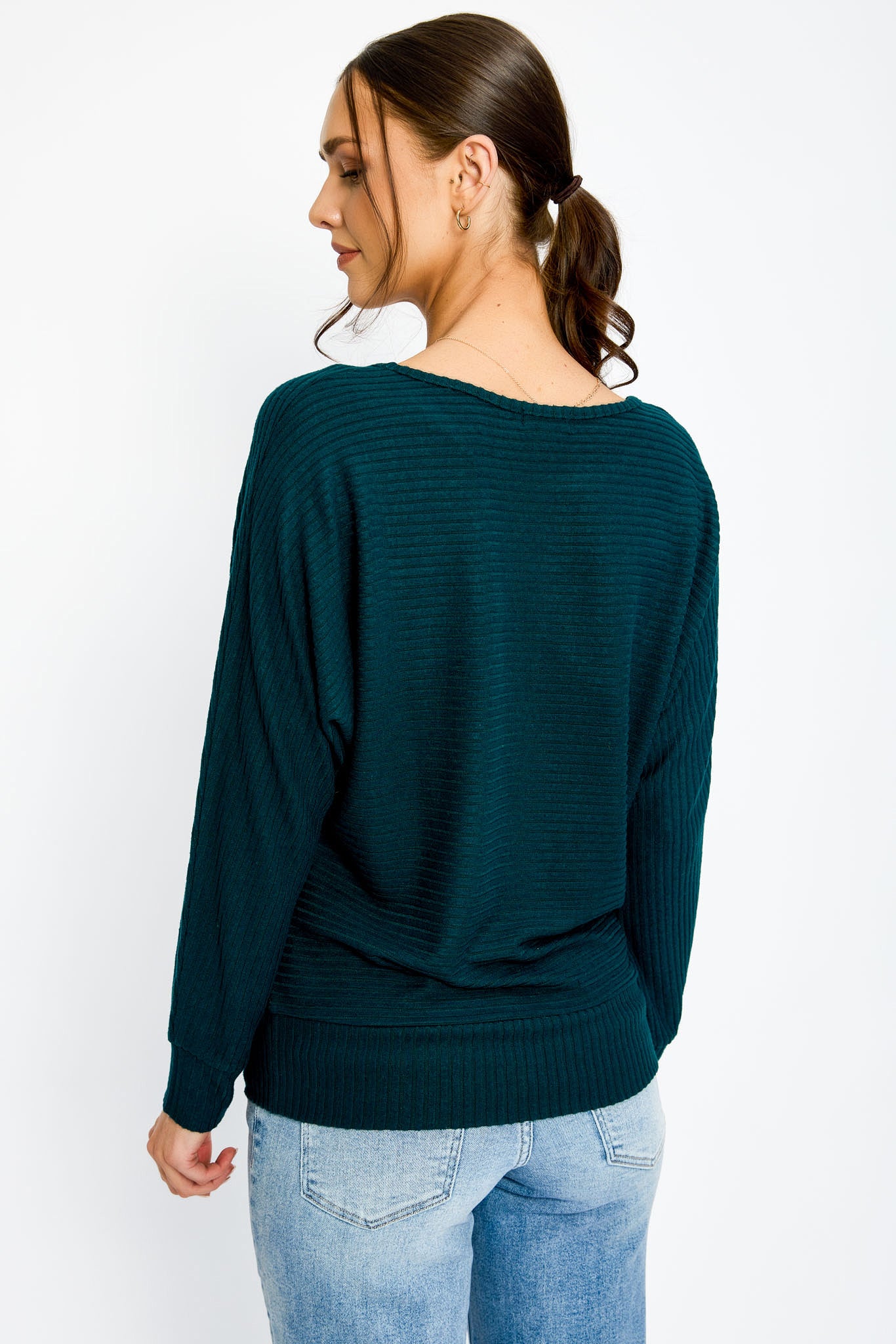 Dolman Sleeve Hacci Sweater