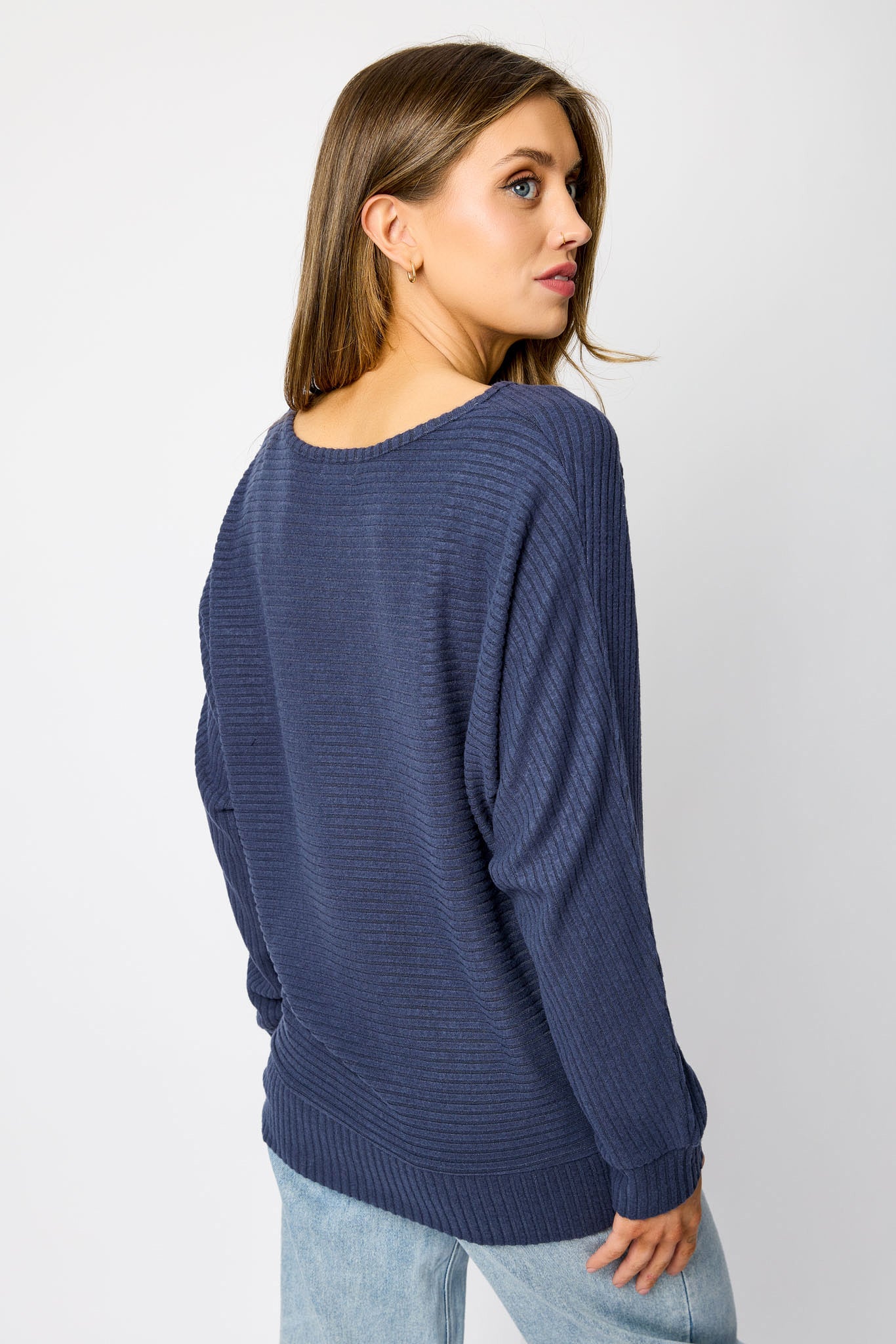 Dolman Sleeve Hacci Sweater