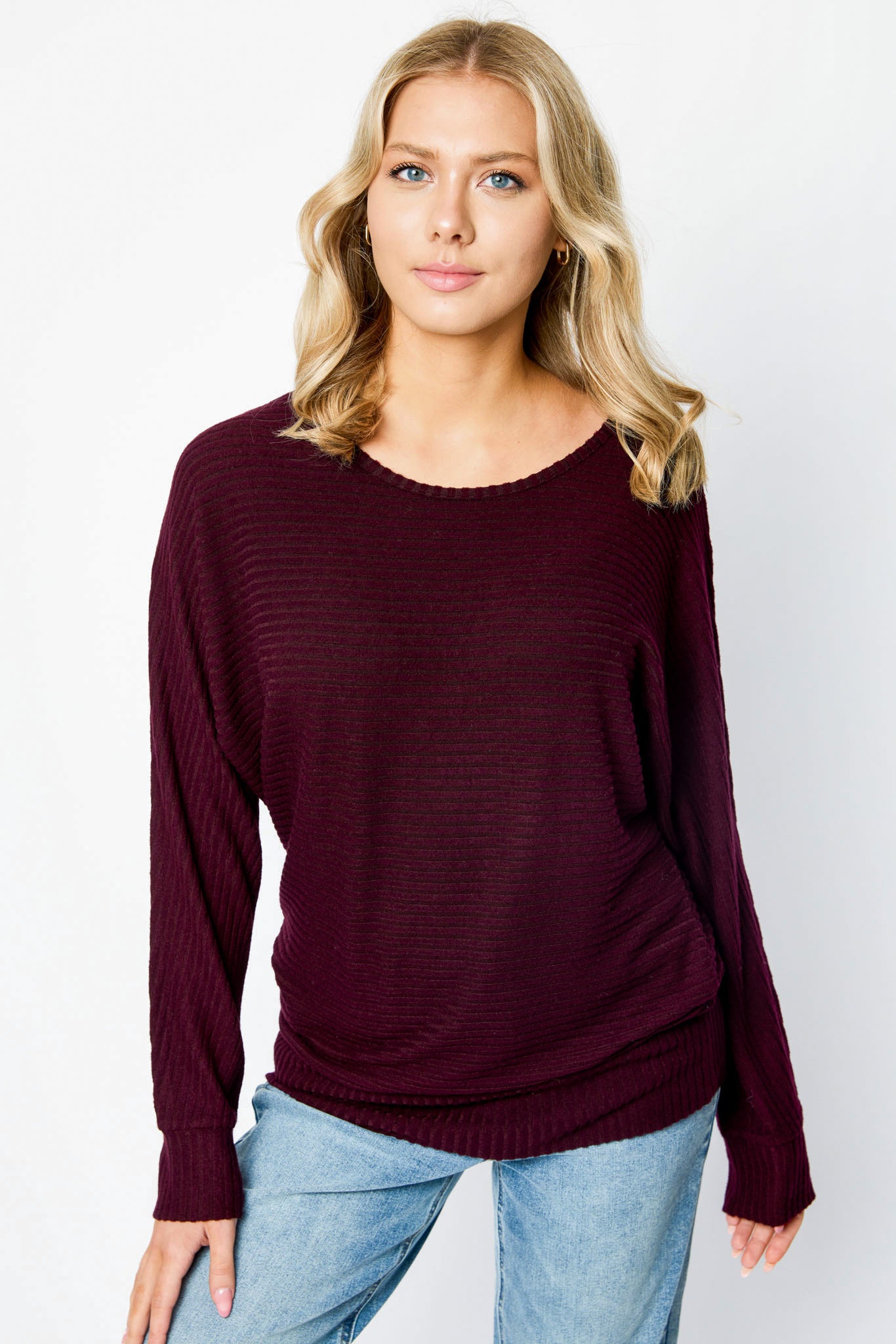 Dolman Sleeve Hacci Sweater