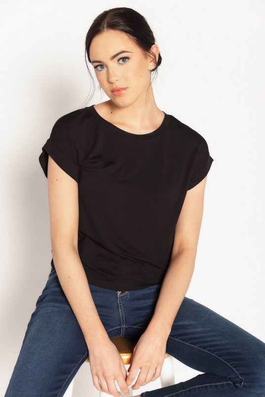 Cuffed Short Sleeve Tee