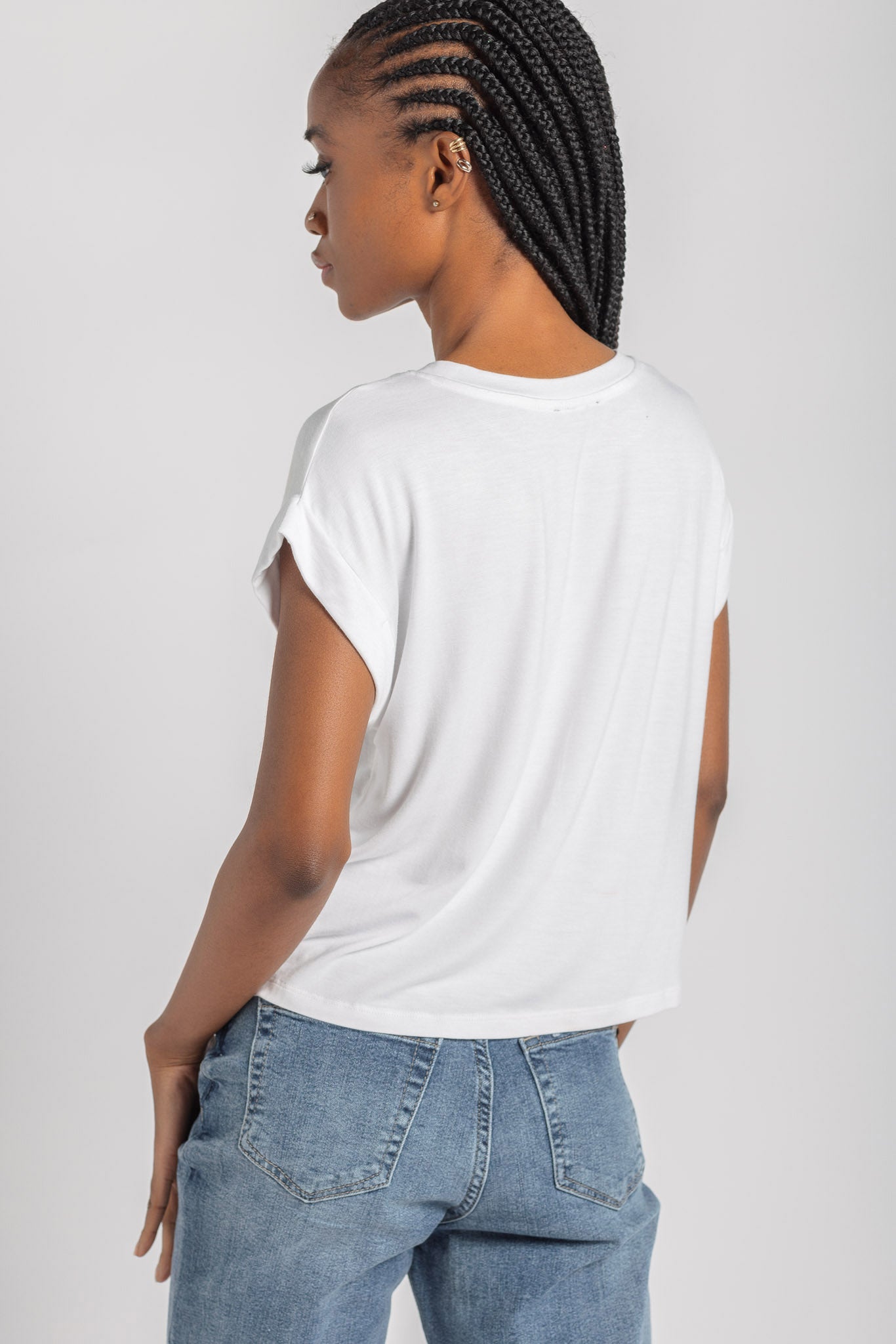 Cuffed Short Sleeve Tee