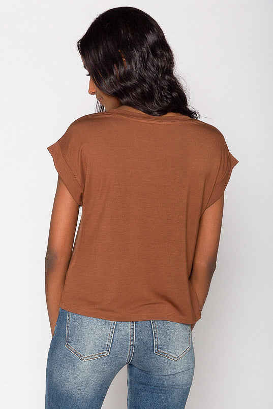 Cuffed Short Sleeve Tee