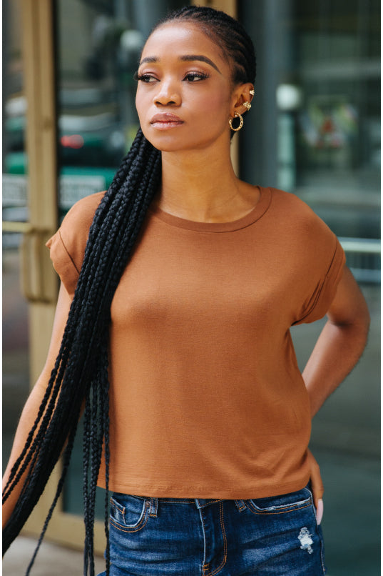 Cuffed Short Sleeve Tee
