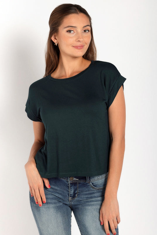 Cuffed Short Sleeve Tee