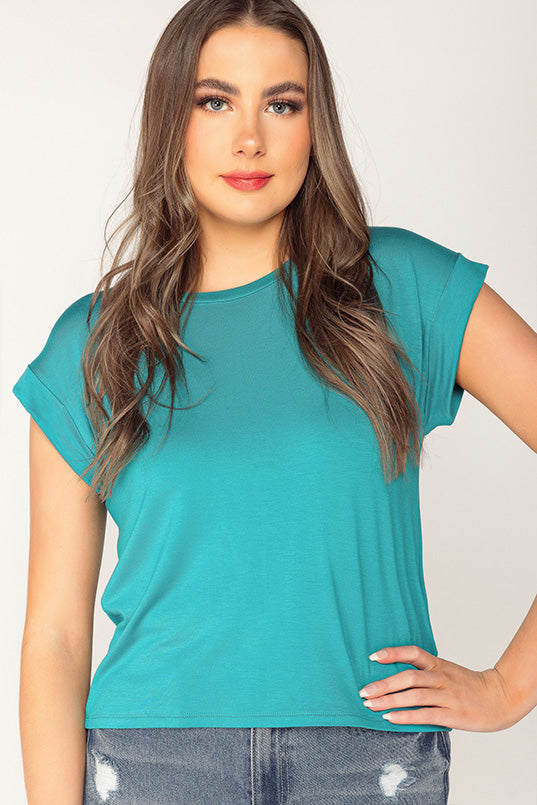 Cuffed Short Sleeve Tee