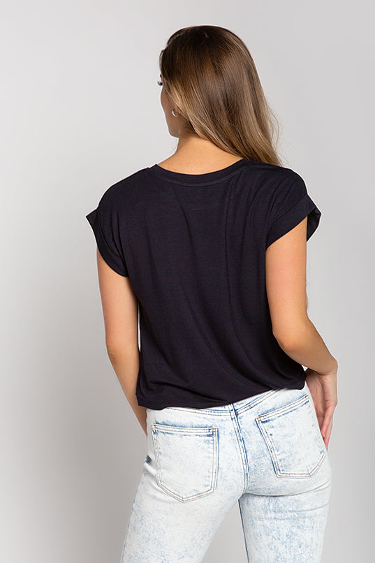 Cuffed Short Sleeve Tee