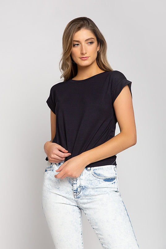 Cuffed Short Sleeve Tee