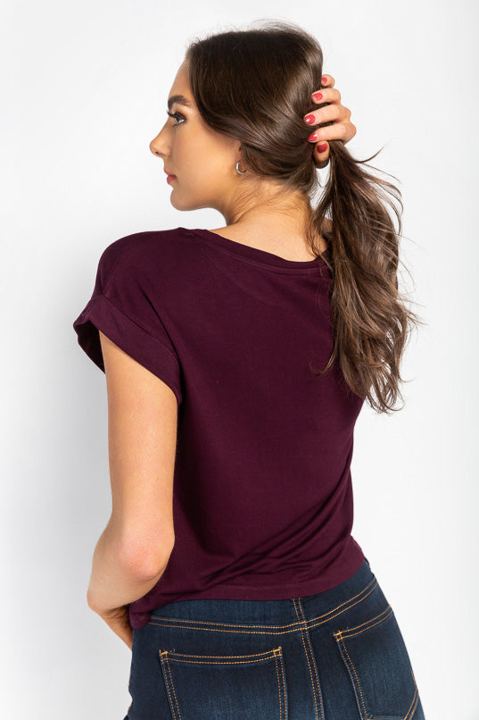 Cuffed Short Sleeve Tee