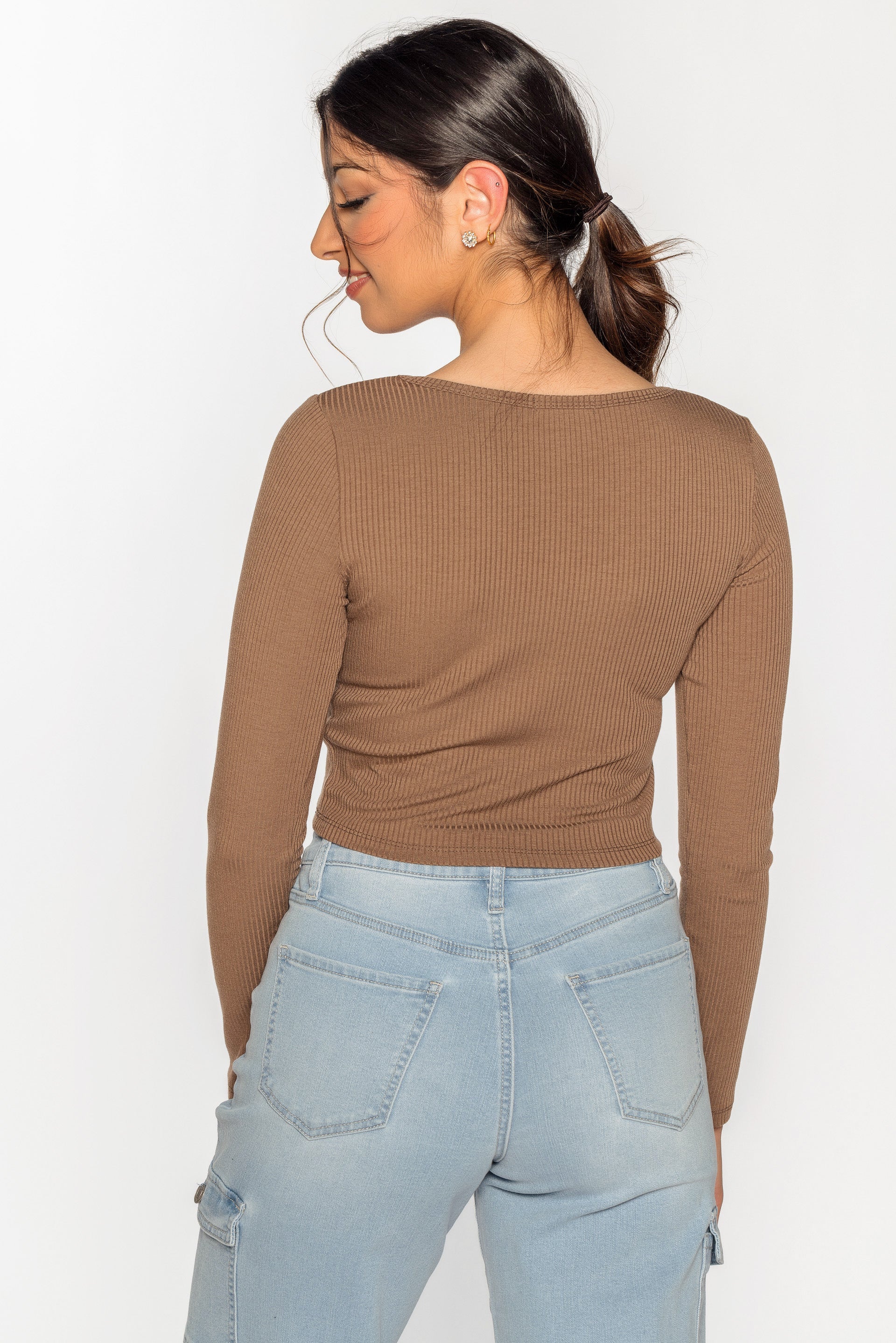 V-Neck Cropped Tee