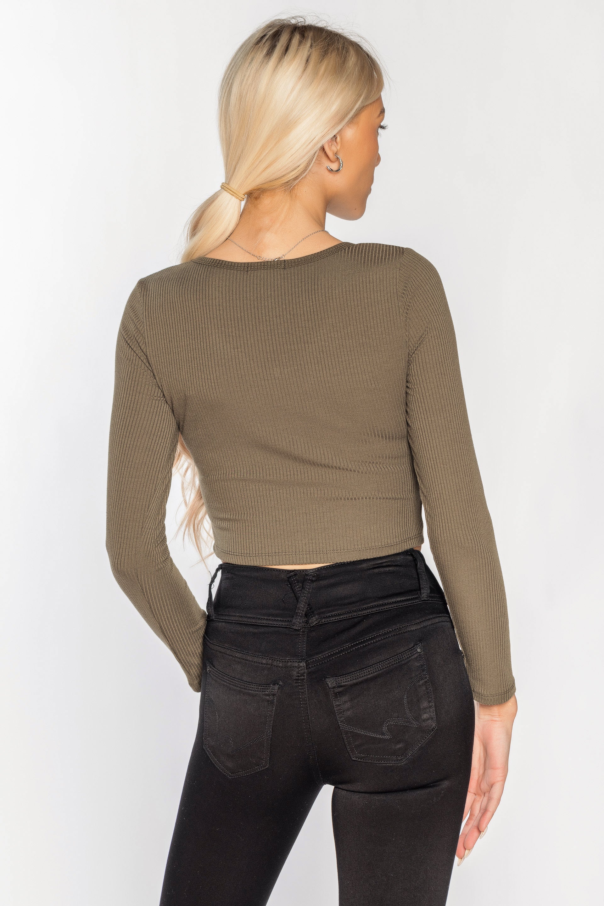 V-Neck Cropped Tee