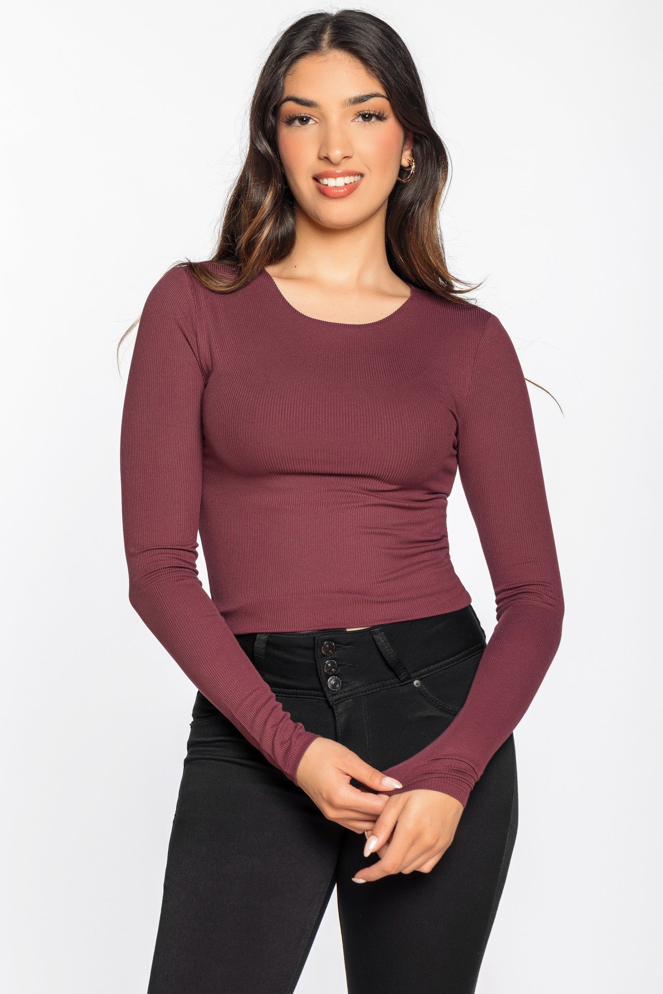 Ribbed Double Layer Top