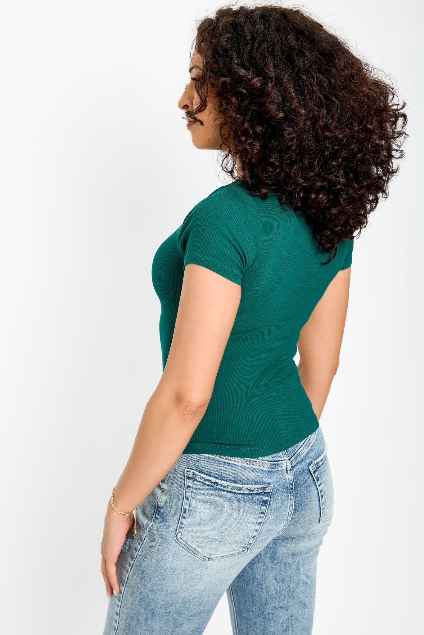 Ribbed Crewneck Tee