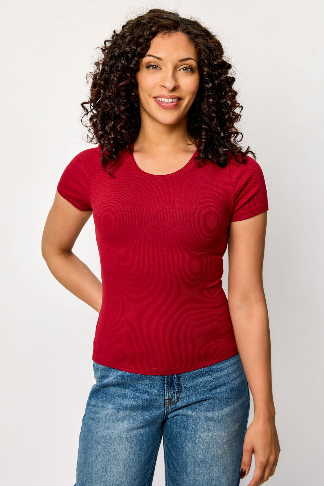 Ribbed Crewneck Tee