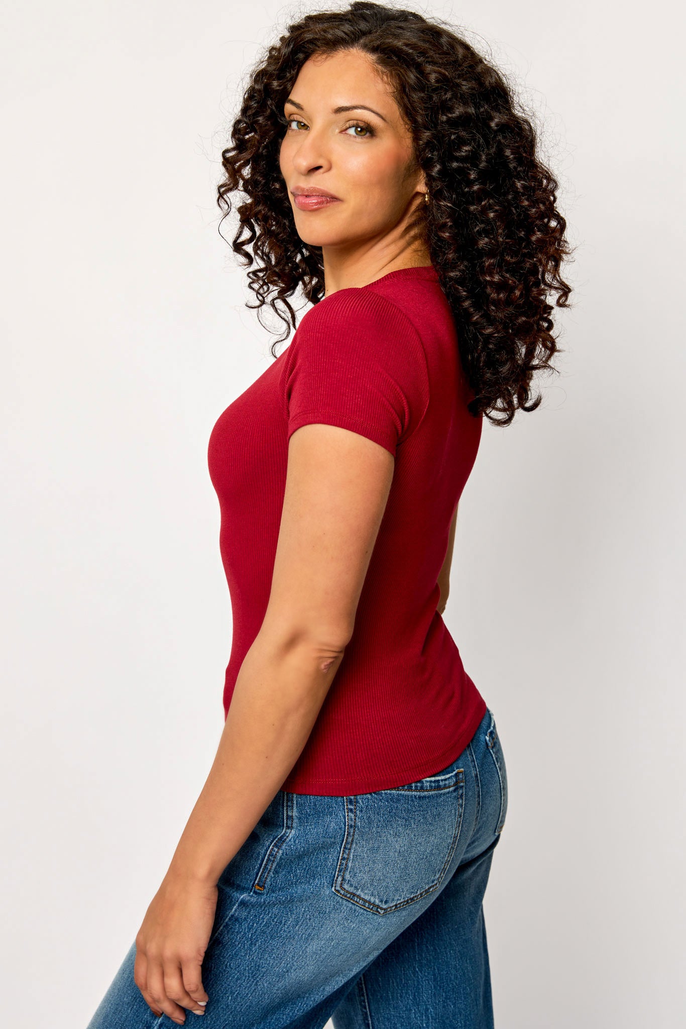 Ribbed Crewneck Tee
