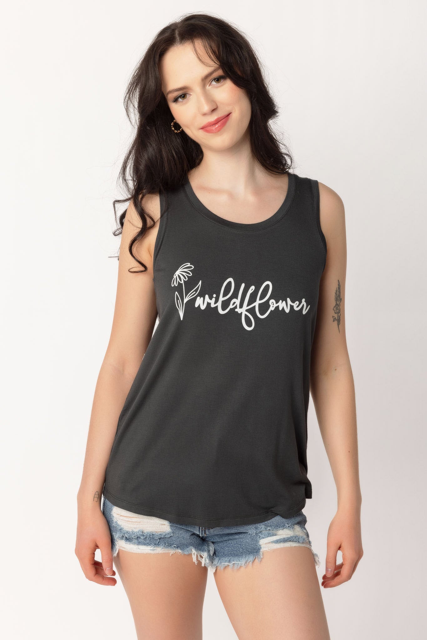 &quot;Wildflower&quot; Graphic Tank