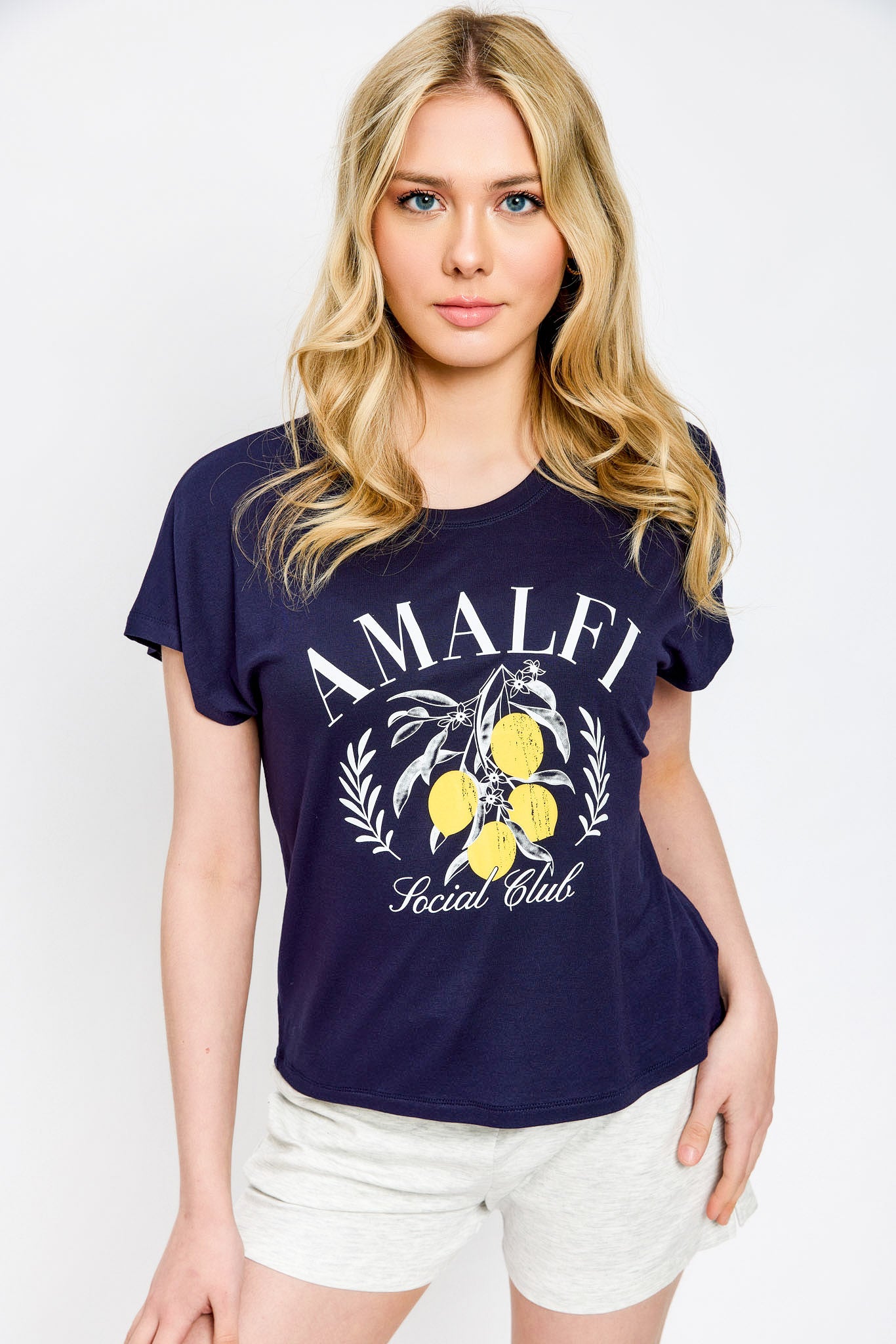Boxy Short-Sleeve "Amalfi" Graphic Tee