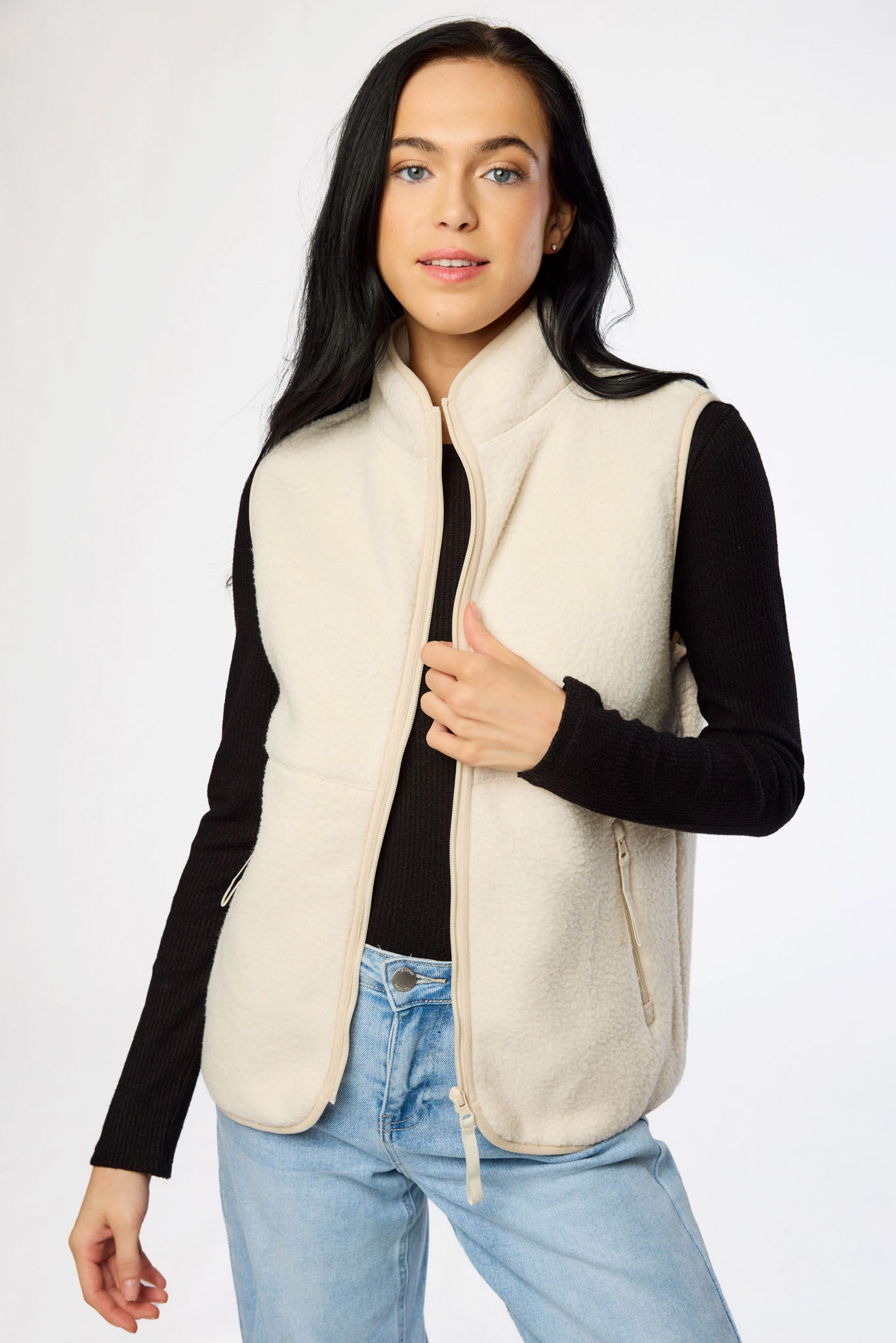 Sherpa Zip-Front Vest