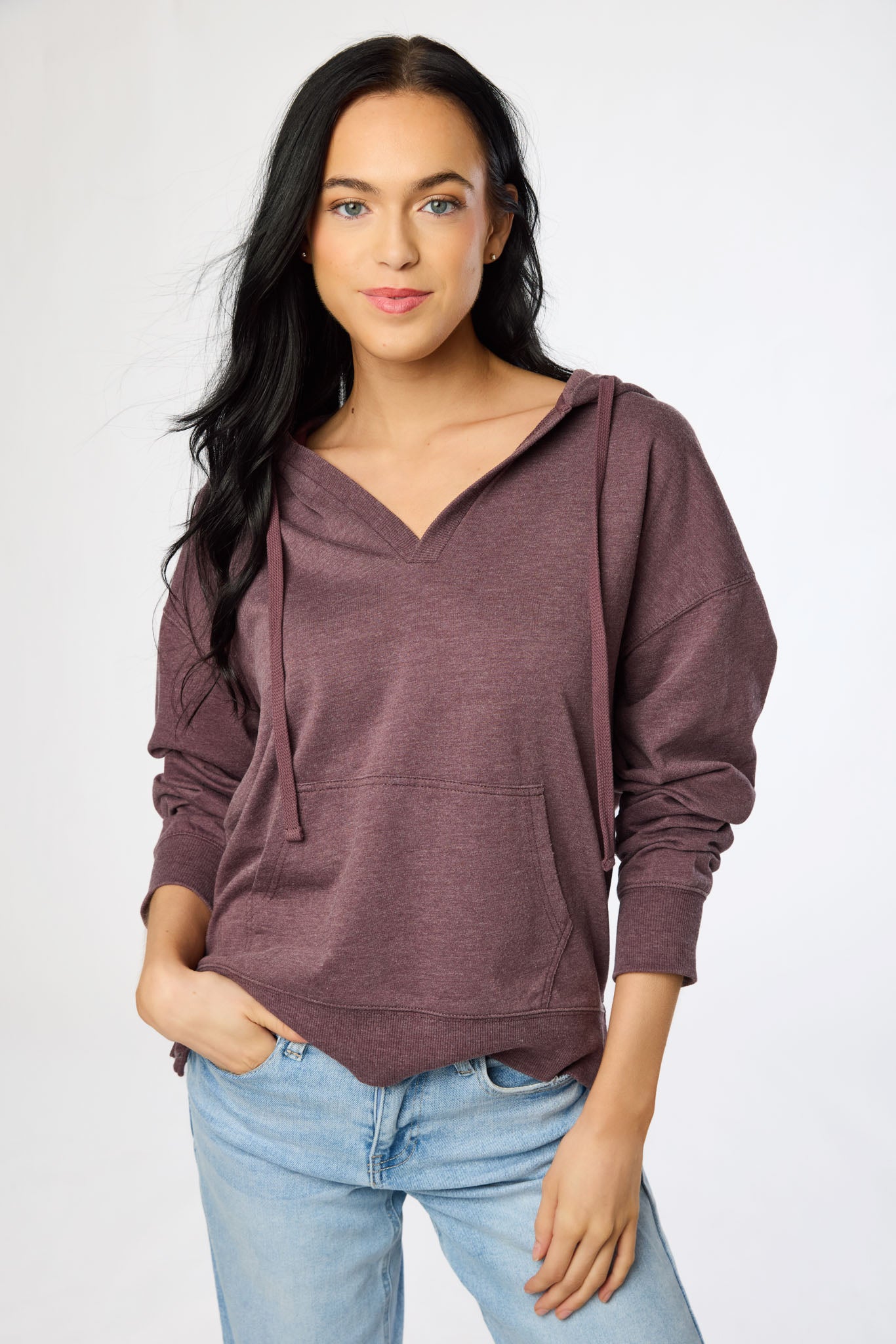French-Terry WallFlower Hudson Slouchy Hoodie