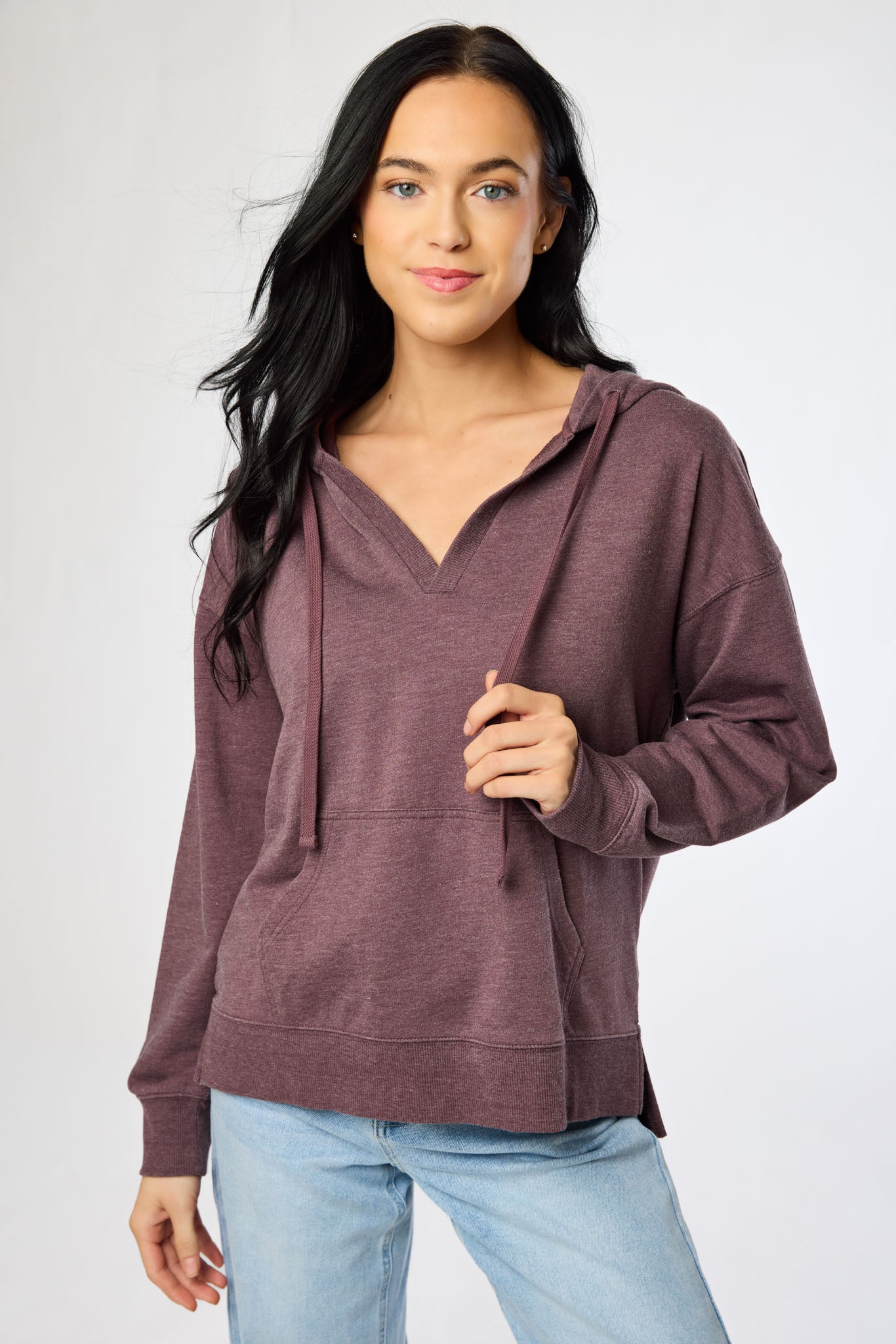 French-Terry WallFlower Hudson Slouchy Hoodie