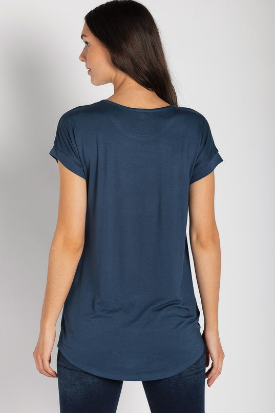 "All I Need is Coffee and My Cat" Cap Sleeve Knotted Hem Top