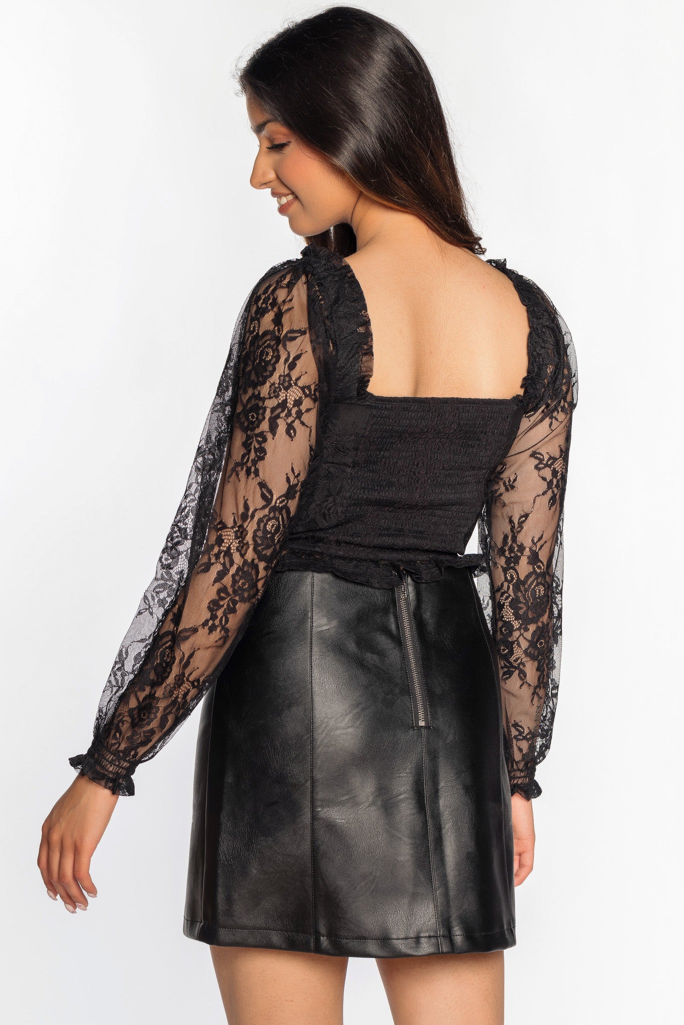 Balloon Sleeve Corset Top