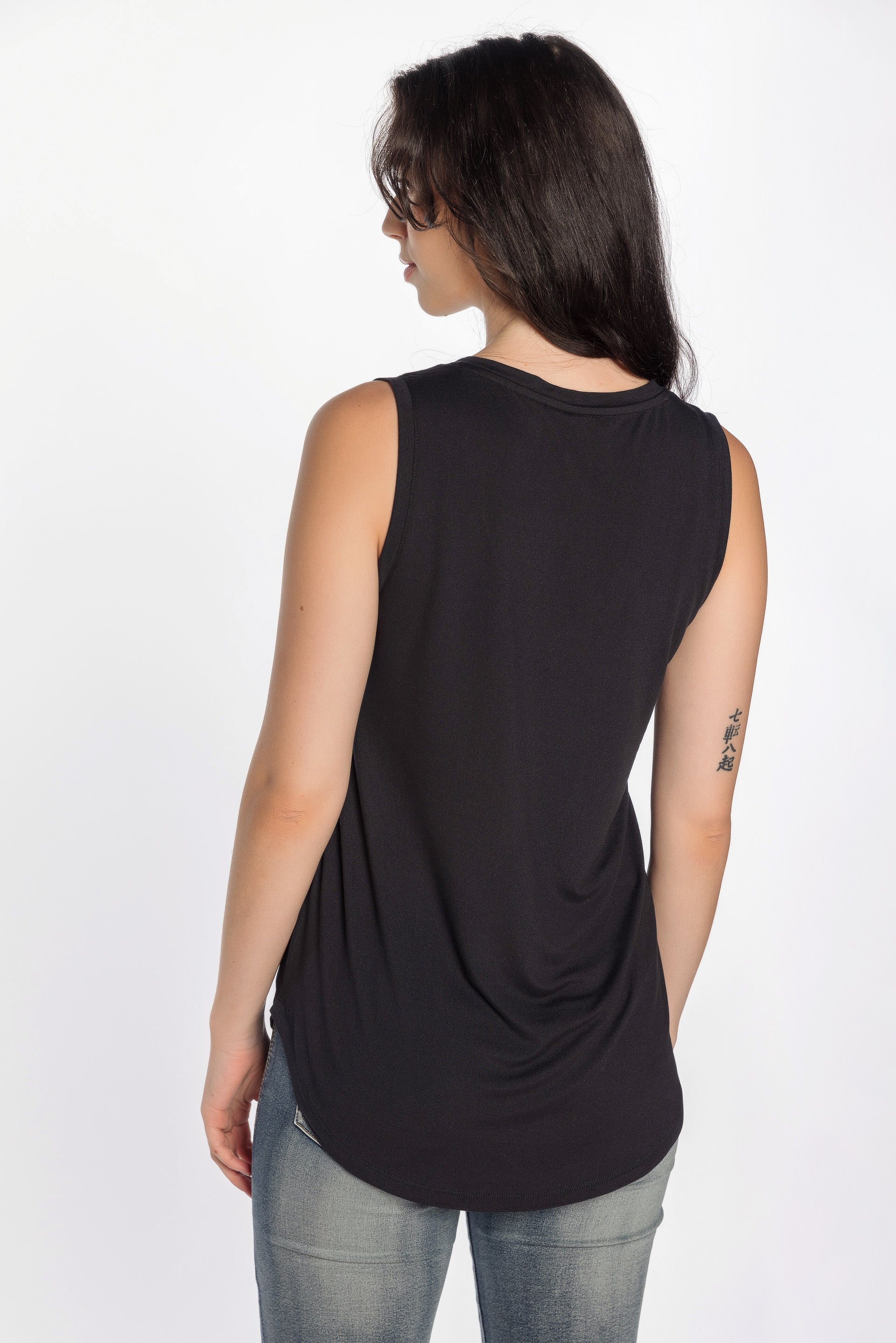 Camisole brossée à col en V