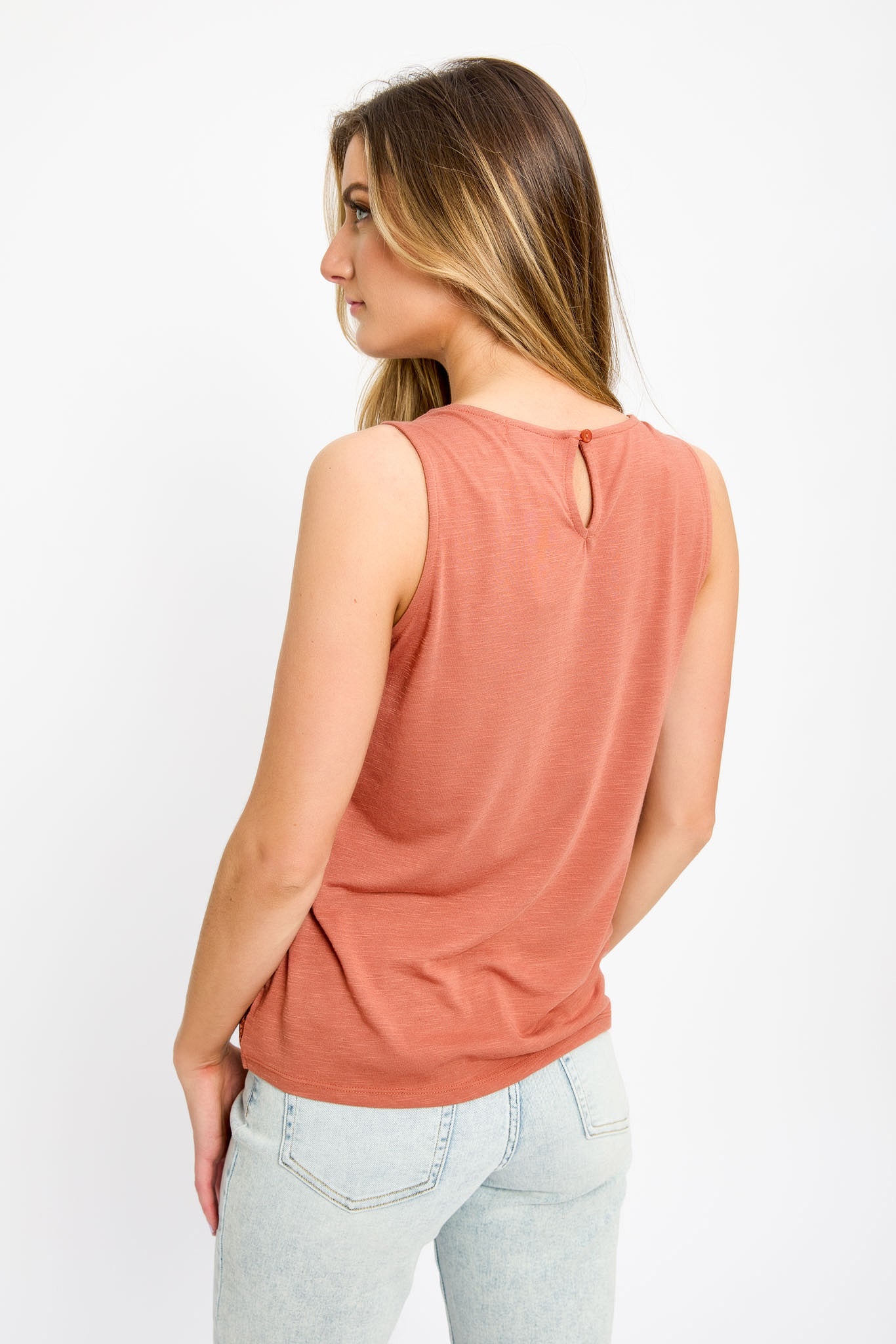 Crochet Front Sleeveless Top