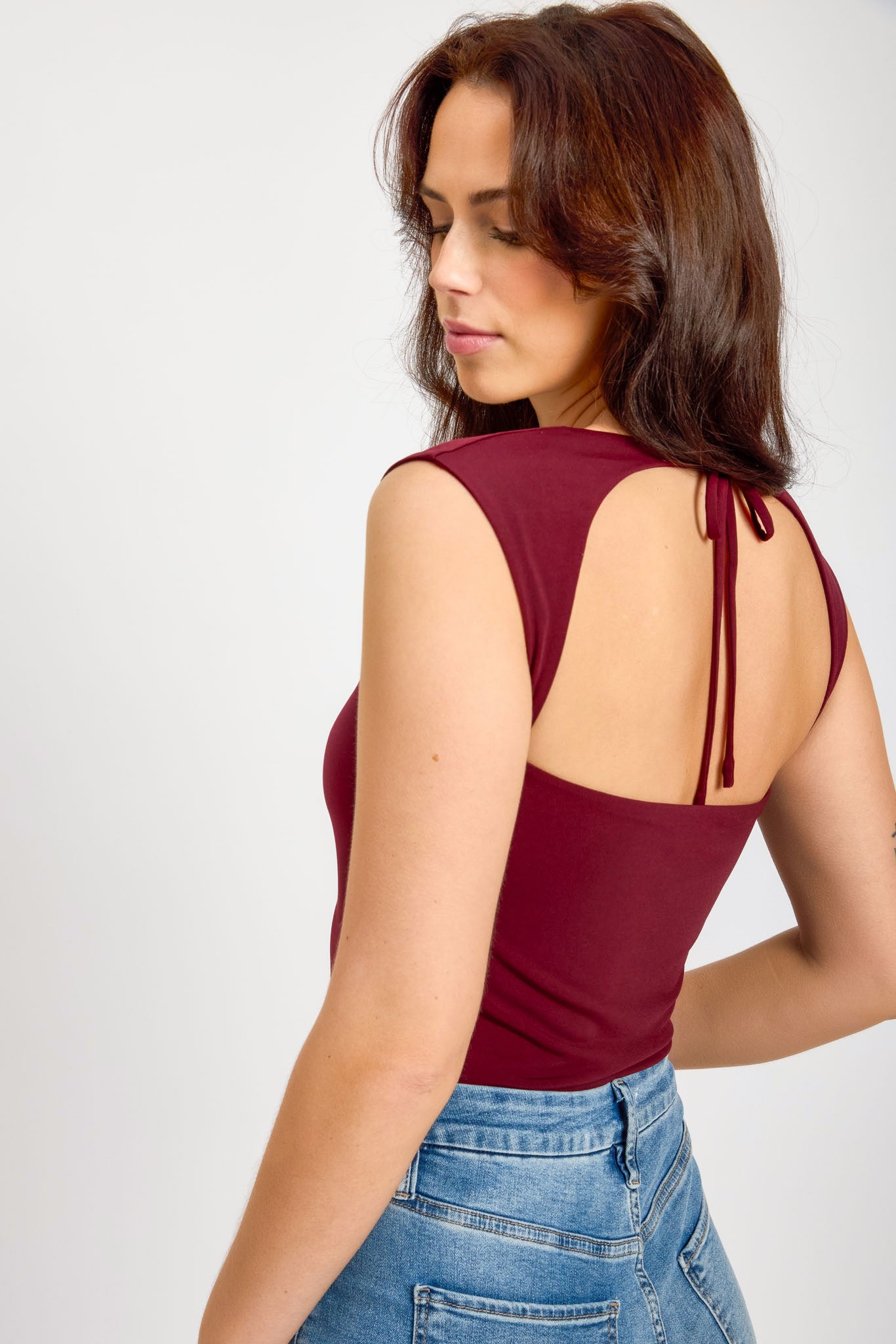 Sweetheart Neckline Crop Top