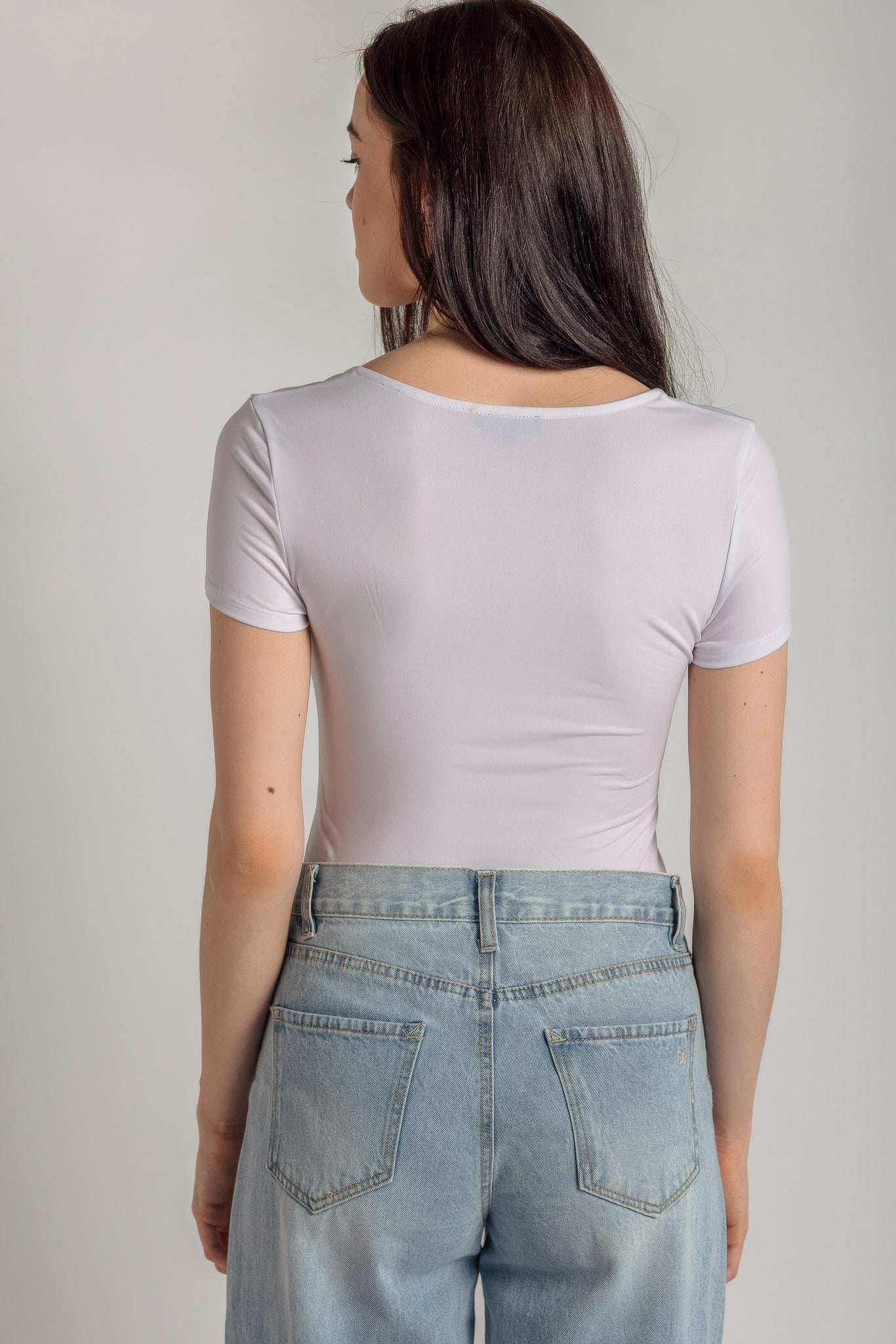 Short Sleeve Scoopneck Bodysuit
