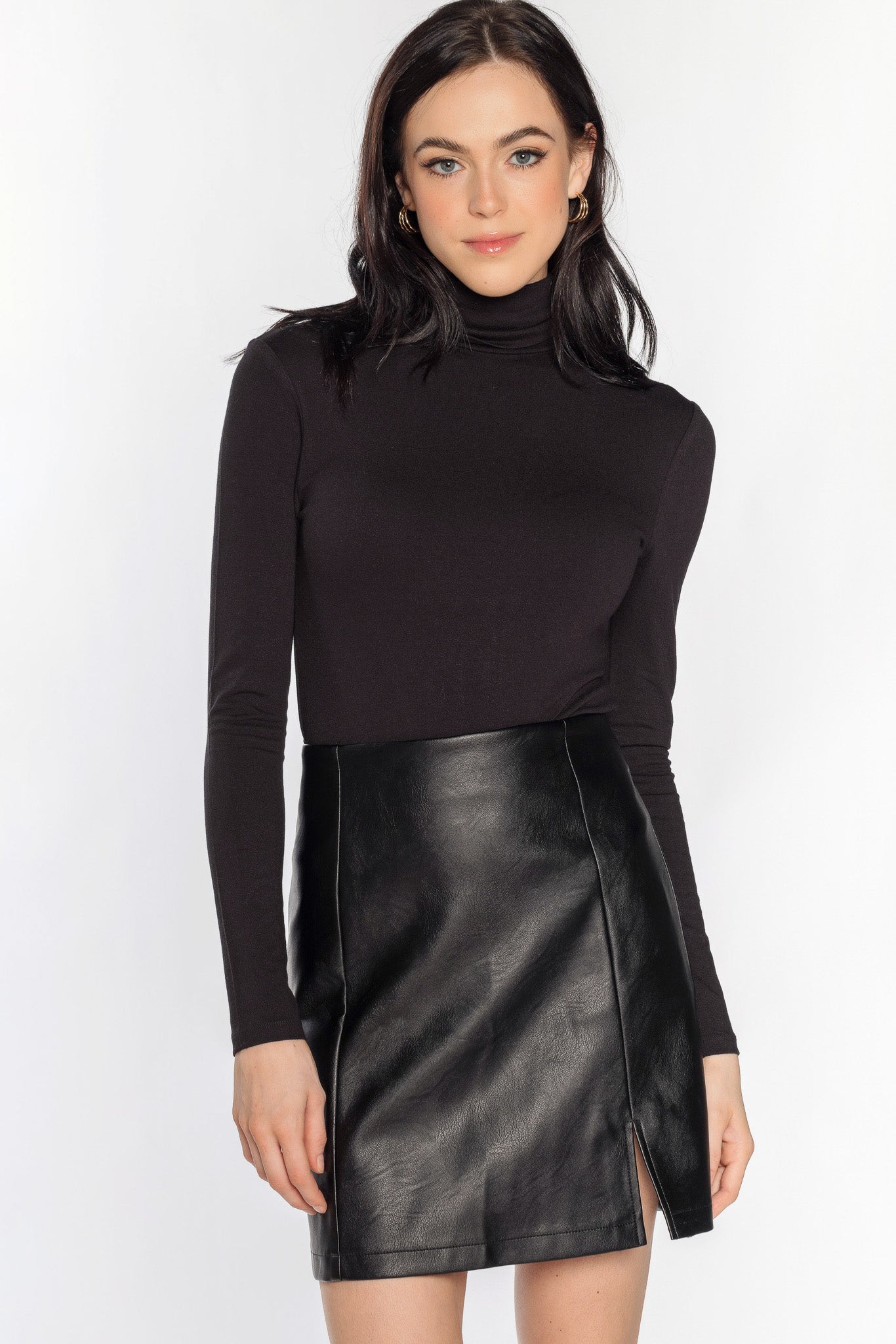 Double Layer Turtleneck Bodysuit
