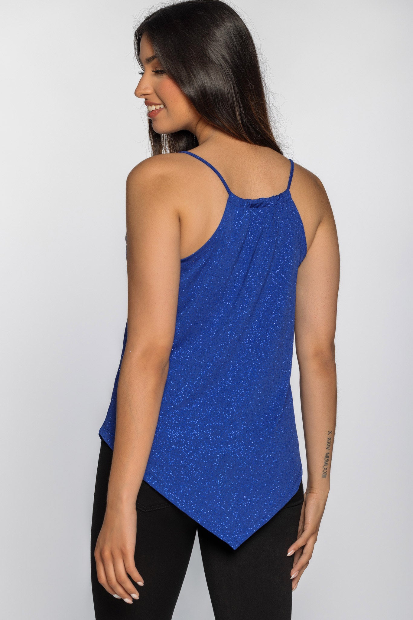 Camisole pailletée à col en V