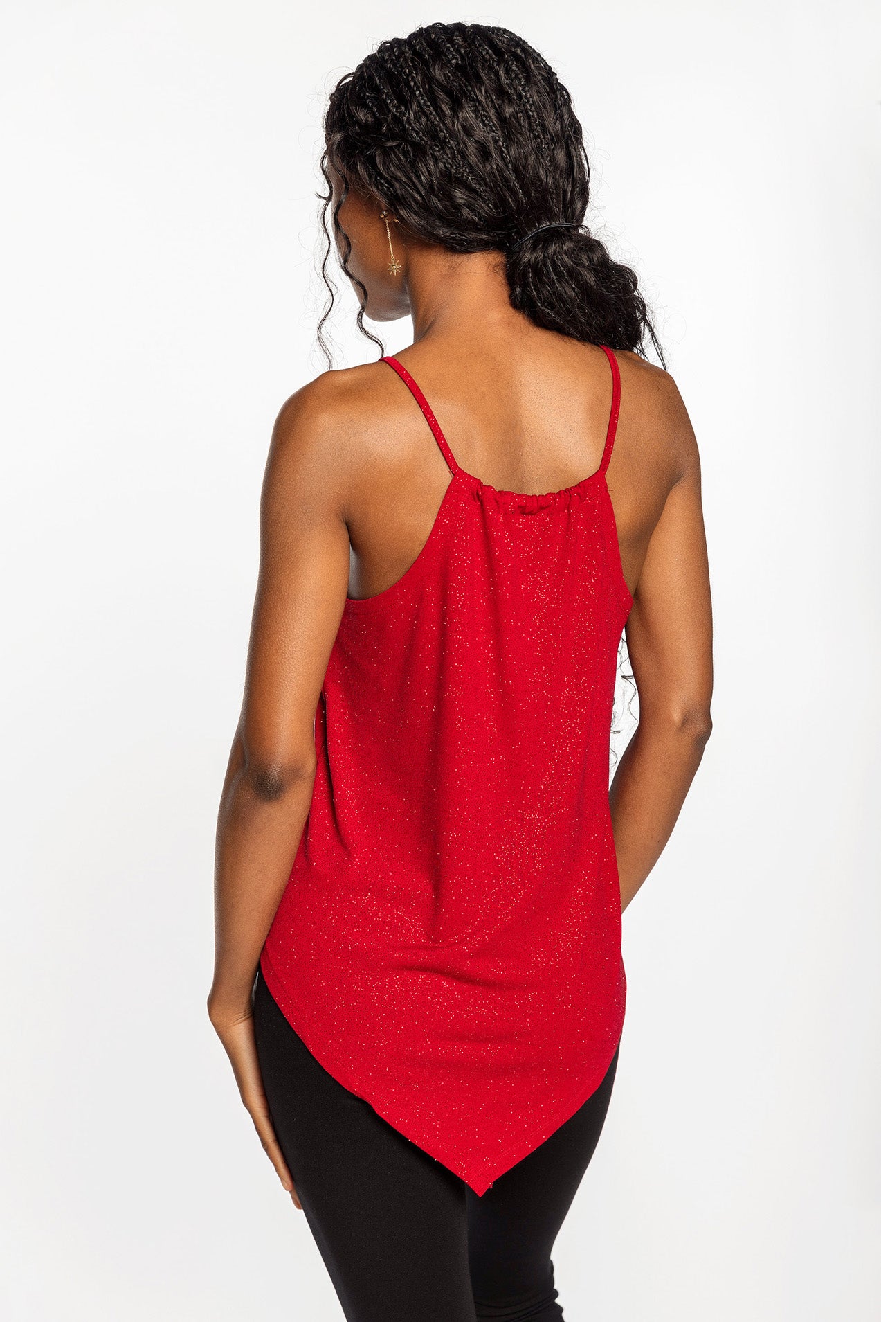 Camisole pailletée à col en V