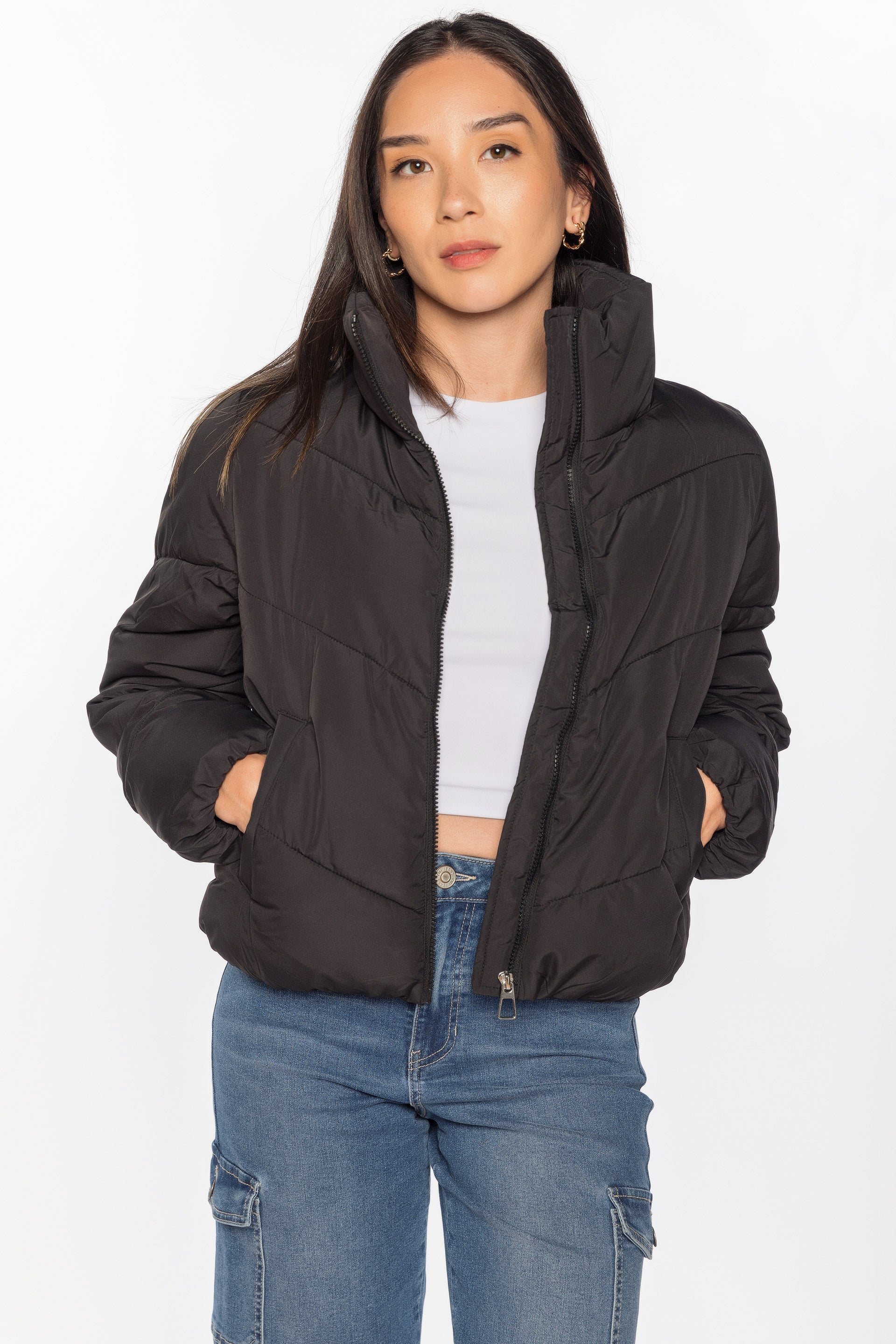 Only Maggi Solid Short Puffer
