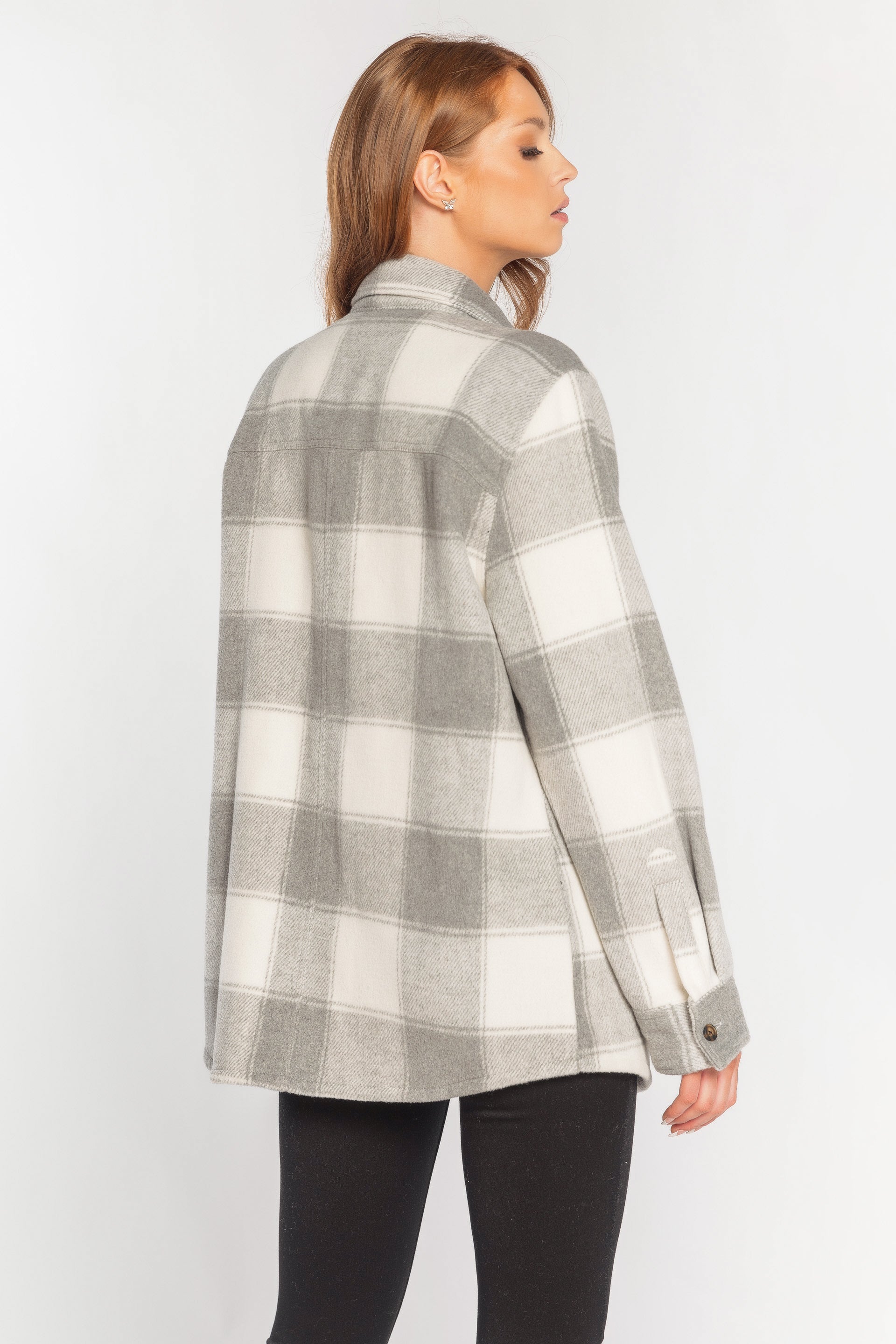 Manteau-chemise carreaux Polly