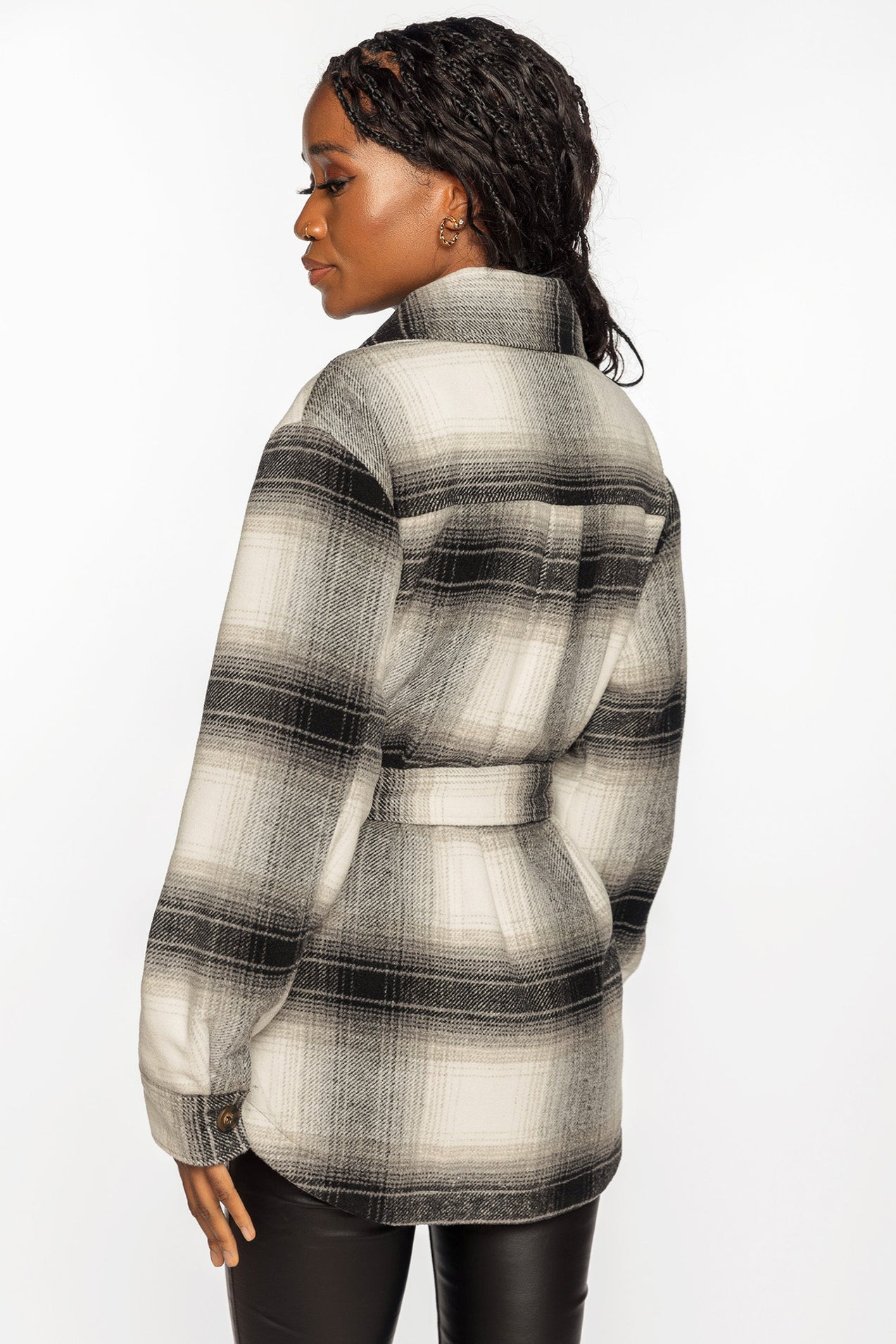 Chelsea Plaid Belted Shacket