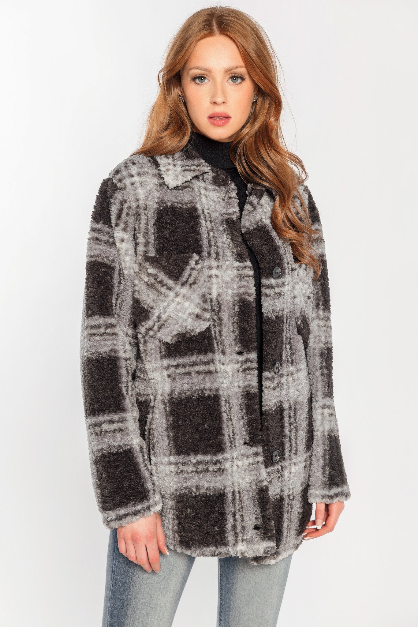 Plaid Sherpa Shacket